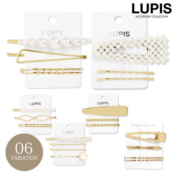 パール×ゴールドヘアピンセット【セットヘアピン ヘアアクセサリー