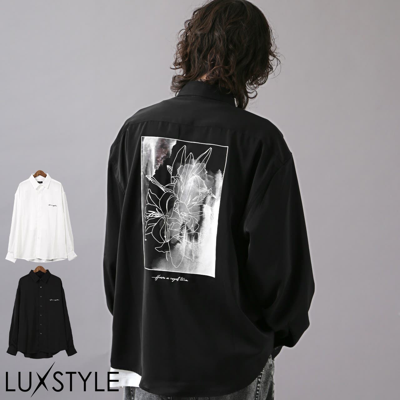 長袖シャツ メンズ バックプリント[品番：LU000013058]｜LUXSTYLE 
