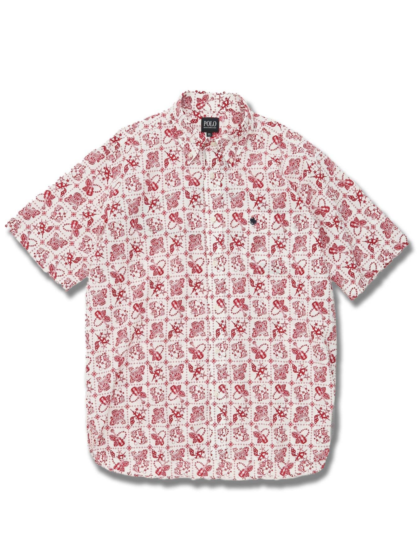 大きいサイズ】ポロ/POLO リップルアロハプリント ボタンダウン半袖シャツ[品番：TKQJ0018893]｜TAKA-Q  MEN（タカキュー）のメンズファッション通販｜SHOPLIST（ショップリスト）