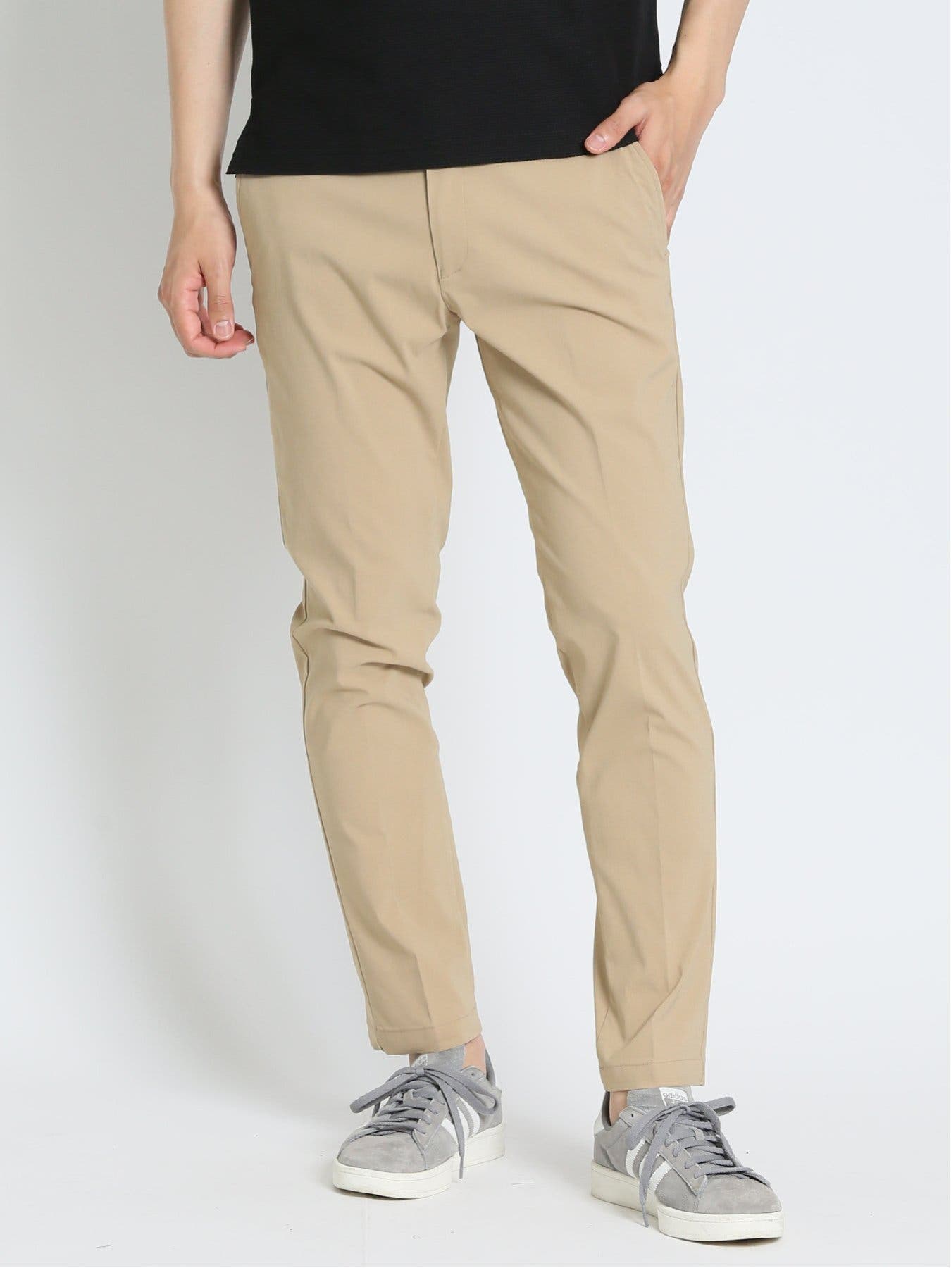 クロスストレッチ+クール トラウザーパンツ ベージュ[品番