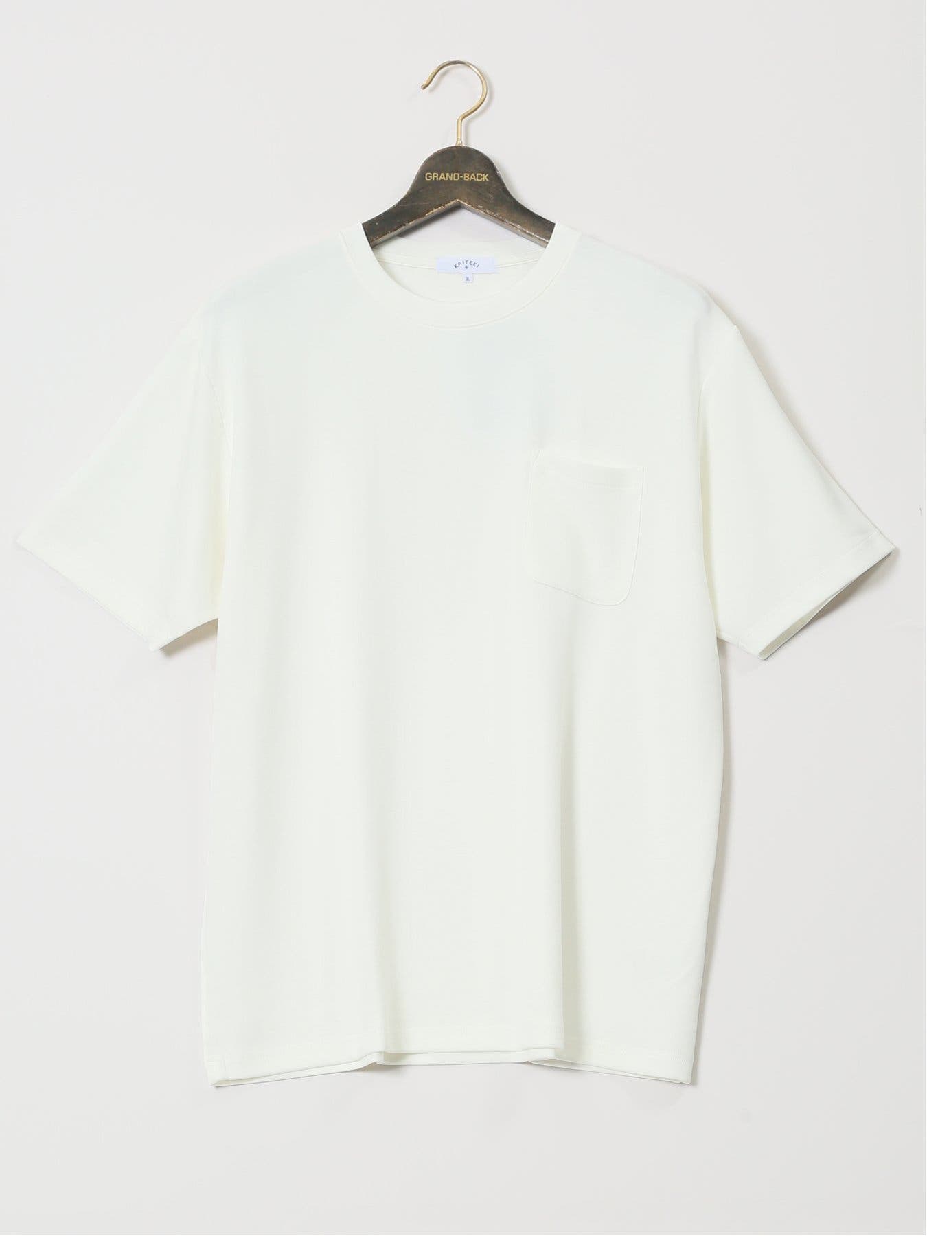 大きいサイズ】KAITEKI+ ポケット付 クルーネック半袖Tシャツ 大きいサイズ】KAITEKI+ ポケット付 クルーネック半袖Tシャツ
