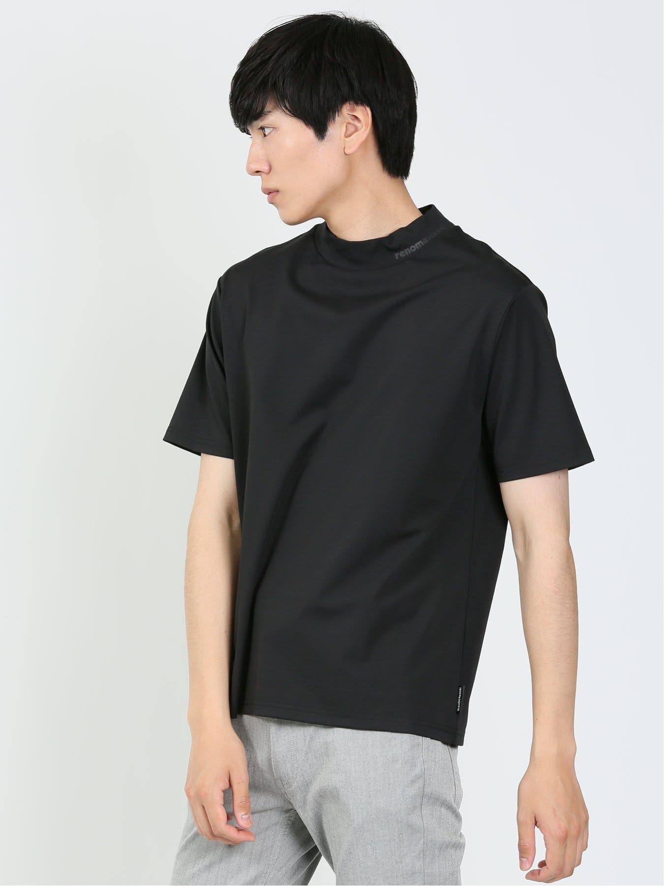 ジーフォア メンズ Tシャツ 半袖 モックネックTシャツ 人気新品 ankoROCK tシャツ a.p.o.v. -ankoROCK's select- モックネックT