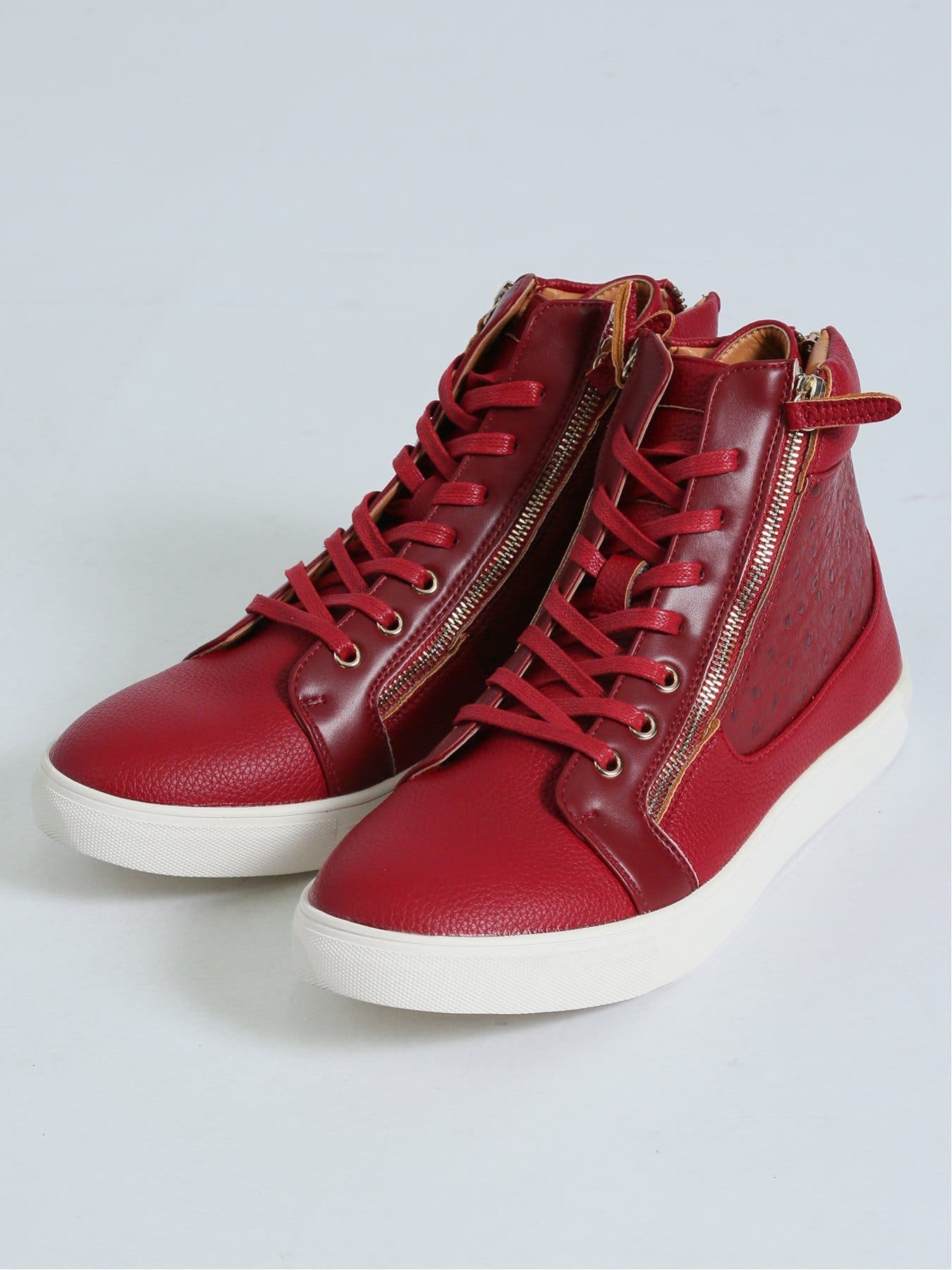 かな Unisex Graffiti painted leather lace-up sneakers 男女兼用 ユニ