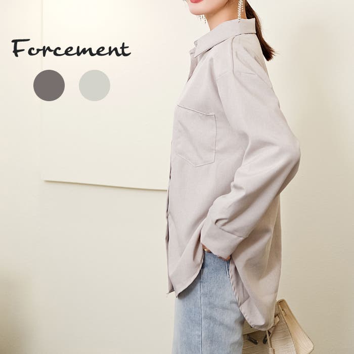 レディーストップス 前開き シャツ[品番：MSDL0002072]｜maison