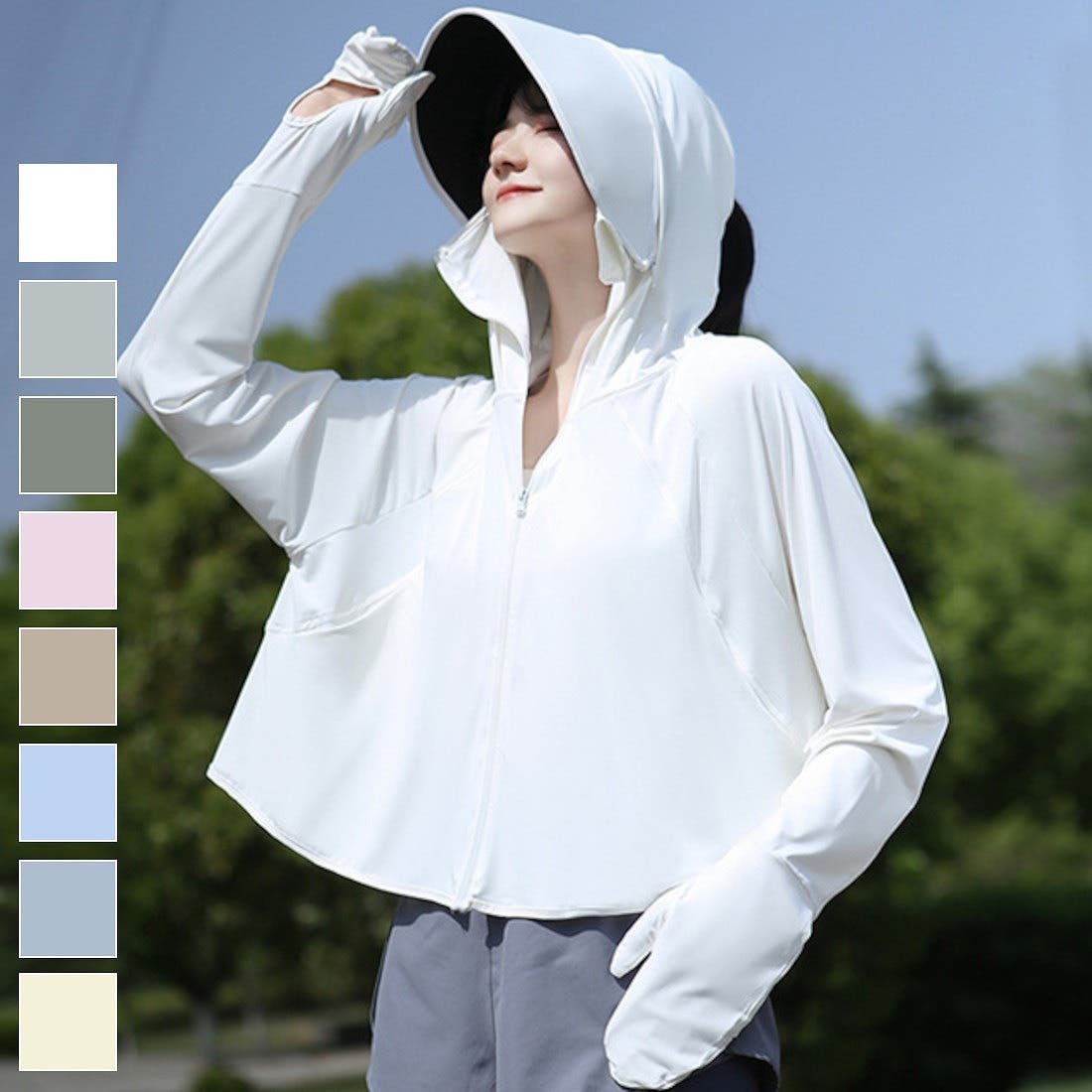 rady　　UVパーカー　ホワイト　♥︎Mサイズ♥︎　残り2 ri-pk-0013-c_main.jpg