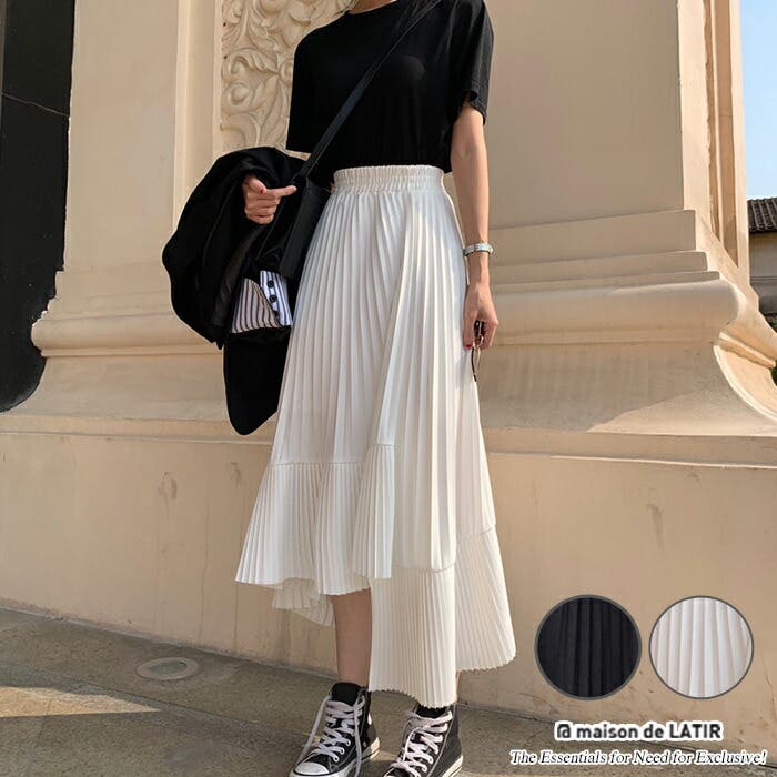プリーツ フリル シフォン[品番：MSDL0001605]｜maison de LATIR