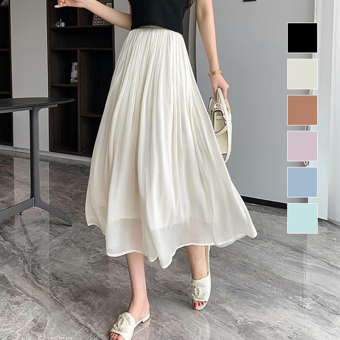 ♥一点限り♥佐藤繊維Sato-s プリーツスカート 新品未使用 エレガント wee9s スカート daily super stretch pleats skirt / セルフ