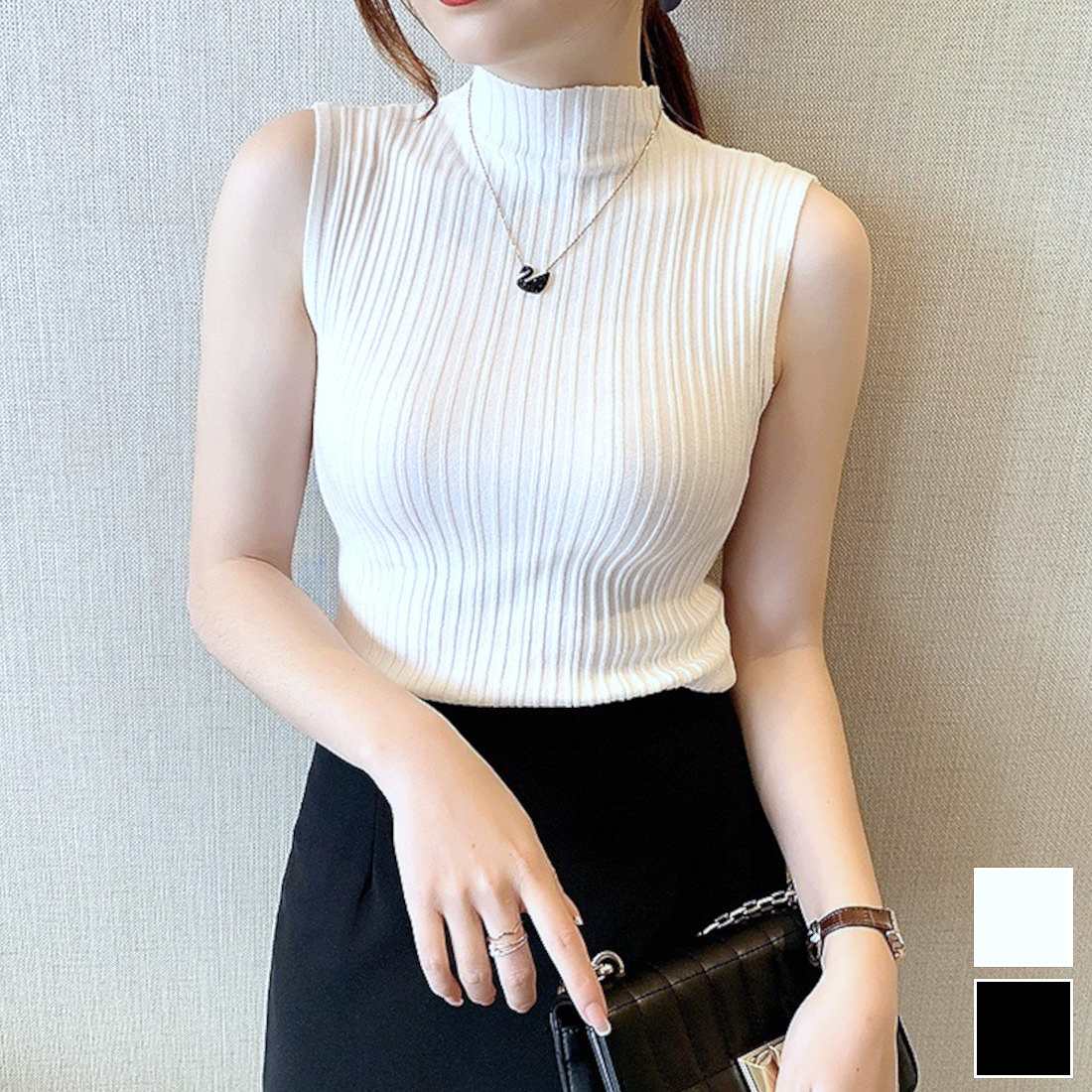 トップス YANYAN ROMY MICROSTRIPE MINI DORESS ri-top-0864-c_main.jpg