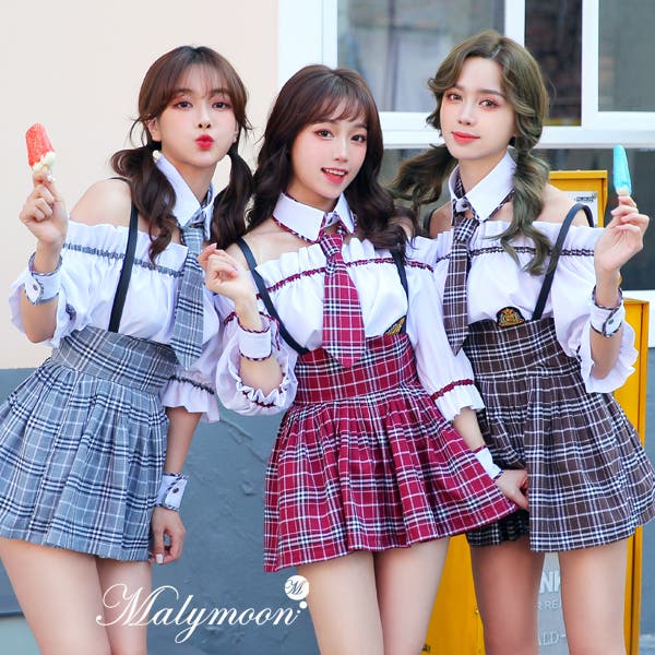 廃盤 希少 マリームーン malymoon オフショル 制服コスプレ 2724-top.jpg