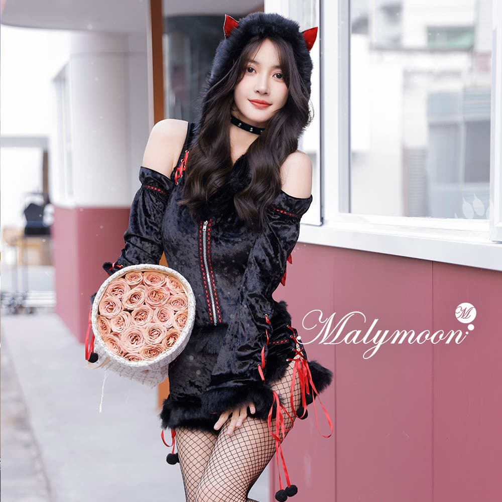 Malymoon マリーンムーン ロングスリーブウルフ 即日発送】ロングスリーブウルフ《ハロウィンコスプレ3点セット