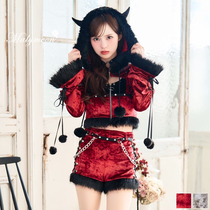 【コスプレ】Malymoon/マリームーン スタッズオンフーディーキャット Malymoon マリームーン ハロウィン スタッズオンフーディーキャット