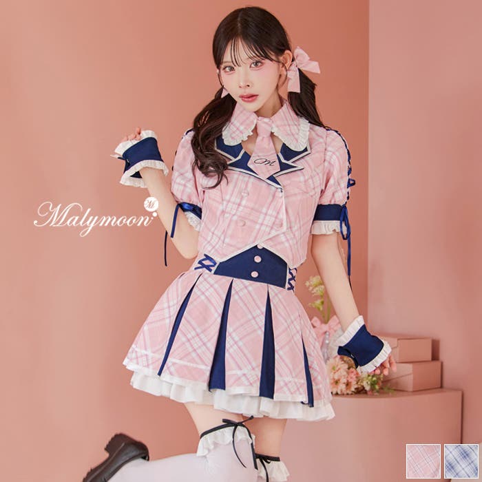 キャンディチェックアイドルブレザー[品番：MYMT0001041]｜Malymoon