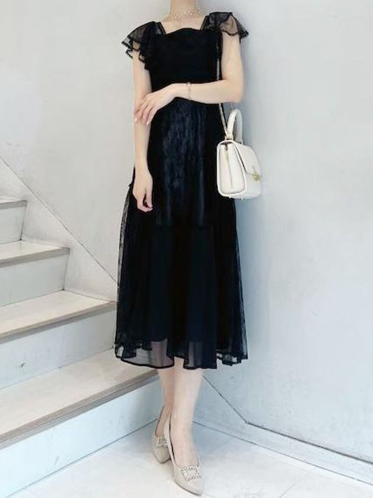 レースパッチワークドレス[品番：MKSW0055136]｜MERCURYDUO