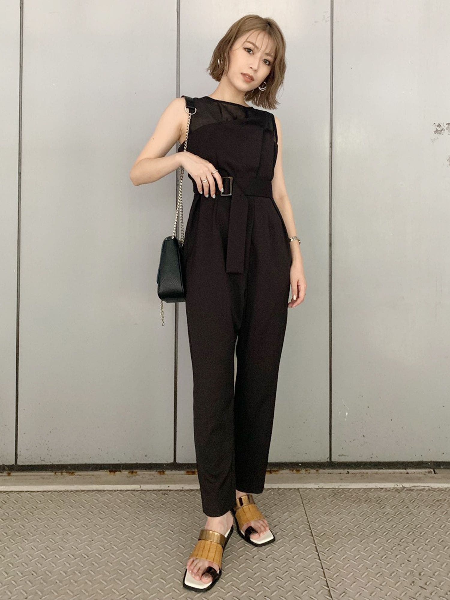 レイヤードドレスオールインワン[品番：MKSW0022318]｜MURUA