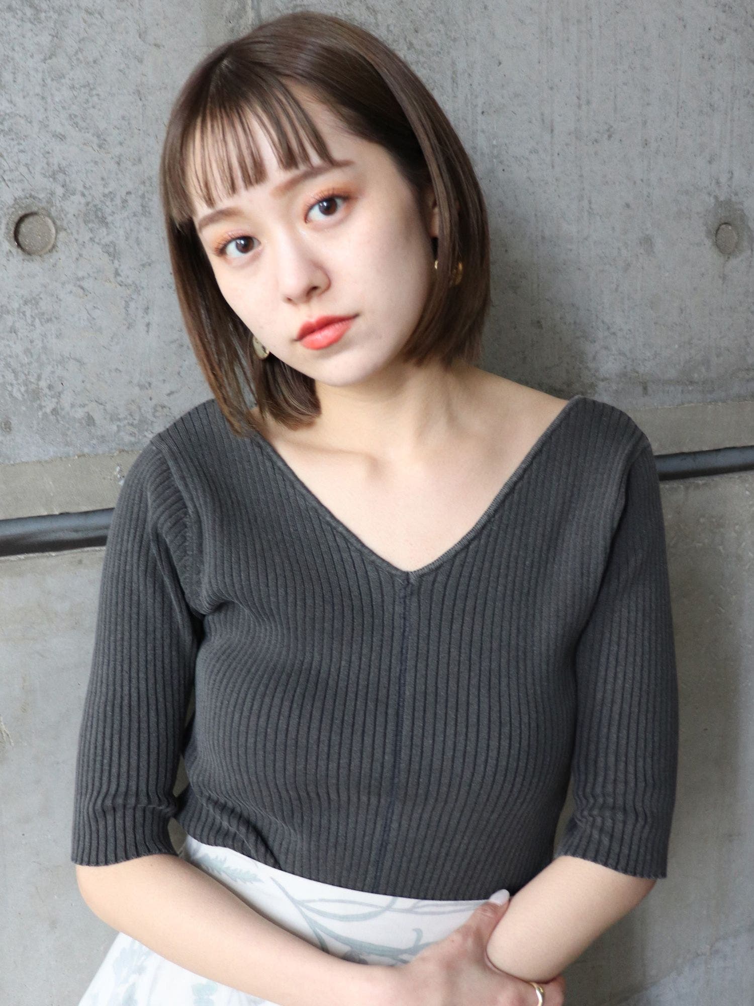 バイウォッシュハーフニット[品番：MKSW0036468]｜MURUA（ムルーア 