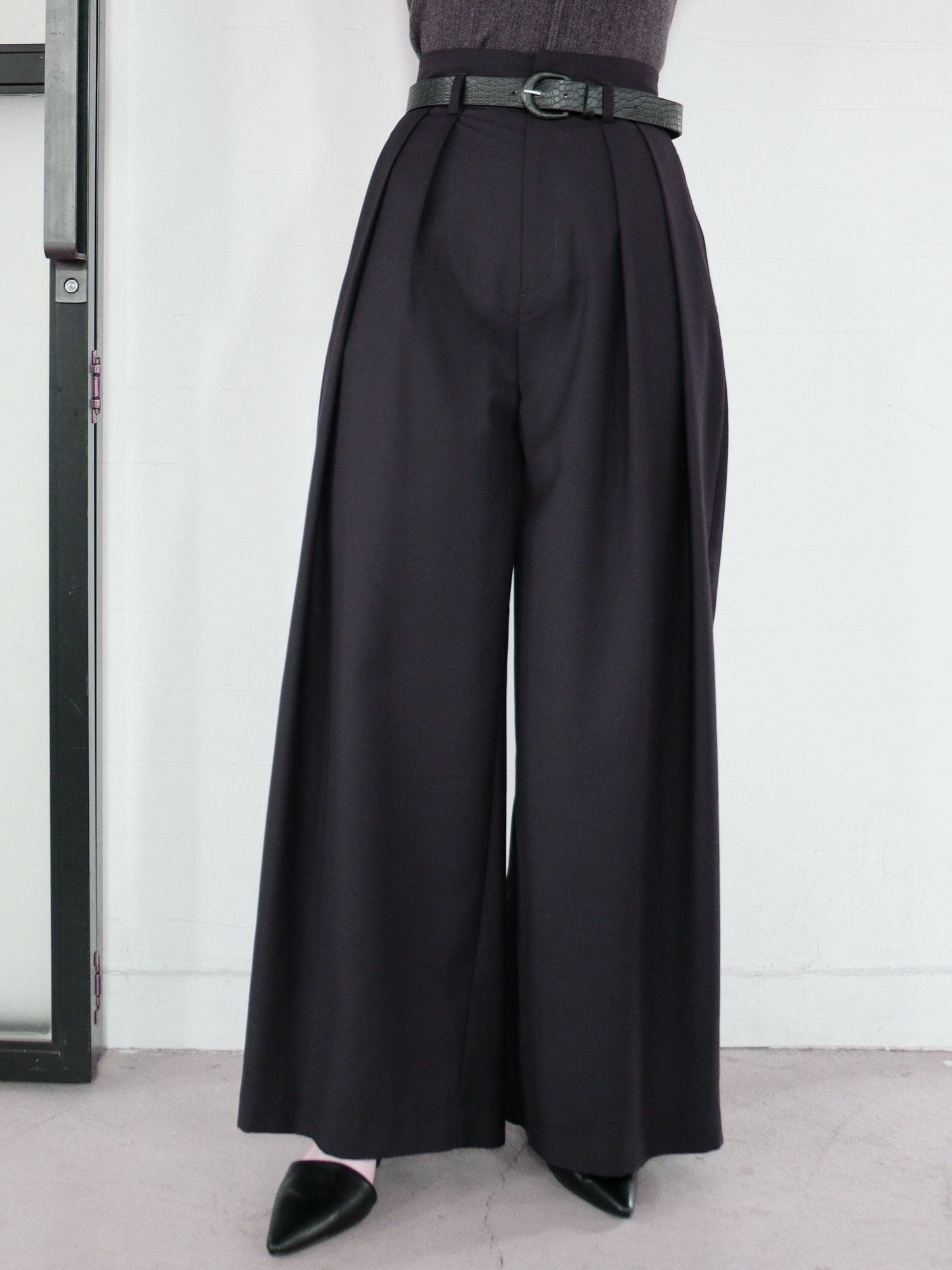 AMBIDEX Store △○ライトコール製品染 3TACK パンツ(F BLACK