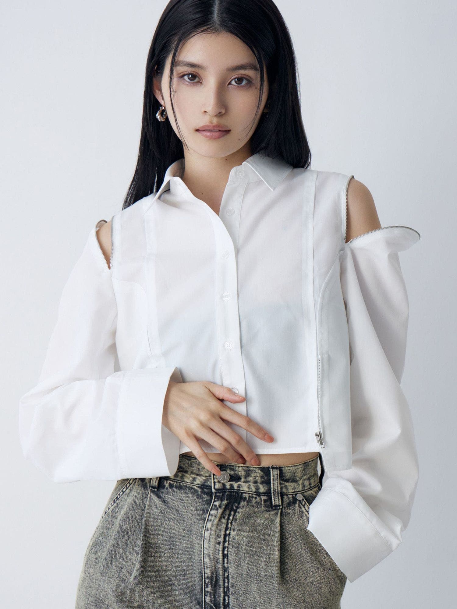 マルチWAYクロップドシャツ[品番：MKSW0062893]｜MURUA