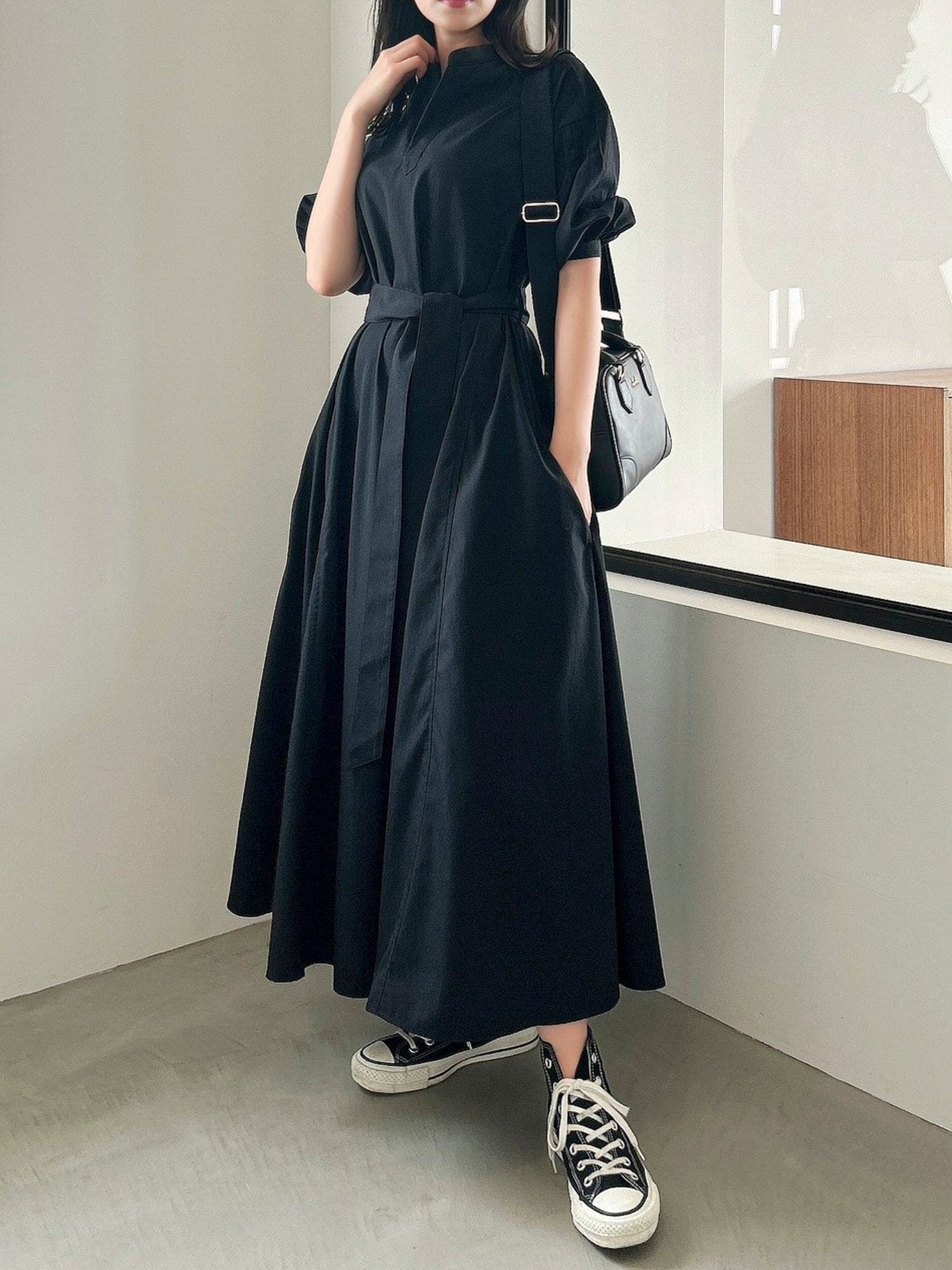スキッパーシャツワンピース[品番：MKSW0052807]｜dazzlin