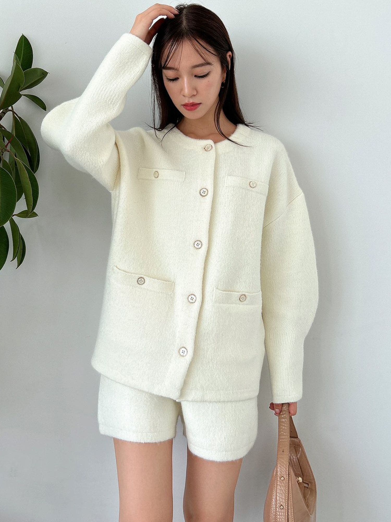 レトロニットショートパンツ[品番：MKSW0053950]｜dazzlin