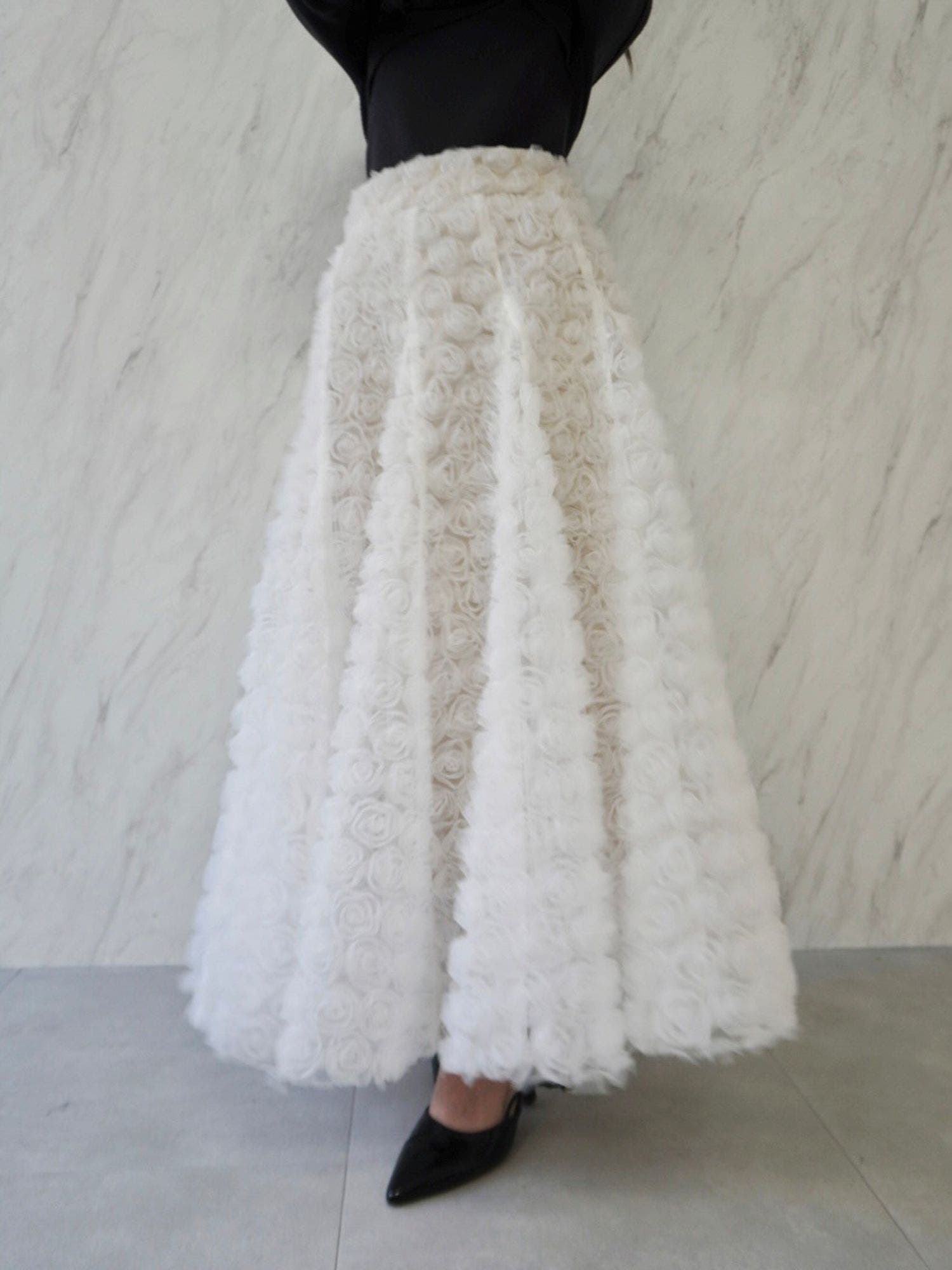 dazzlin スカート モチーフボリュームフレアスカート レディース : ZOZOTOWN Yahoo!店 - 通販 - Yahoo!ショッピング