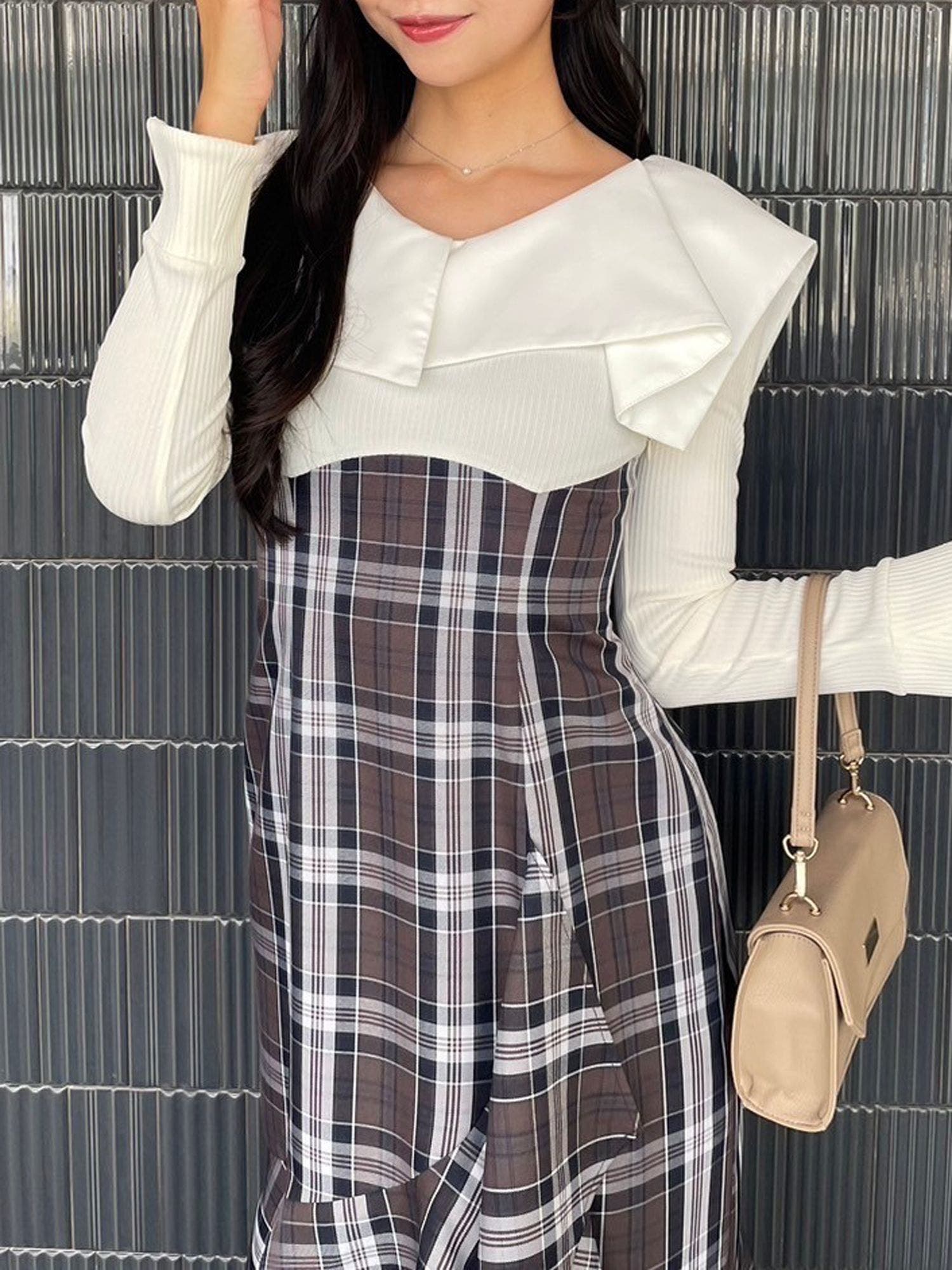 dazzlin ワンピース アシメマーメイドコルセットワンピース