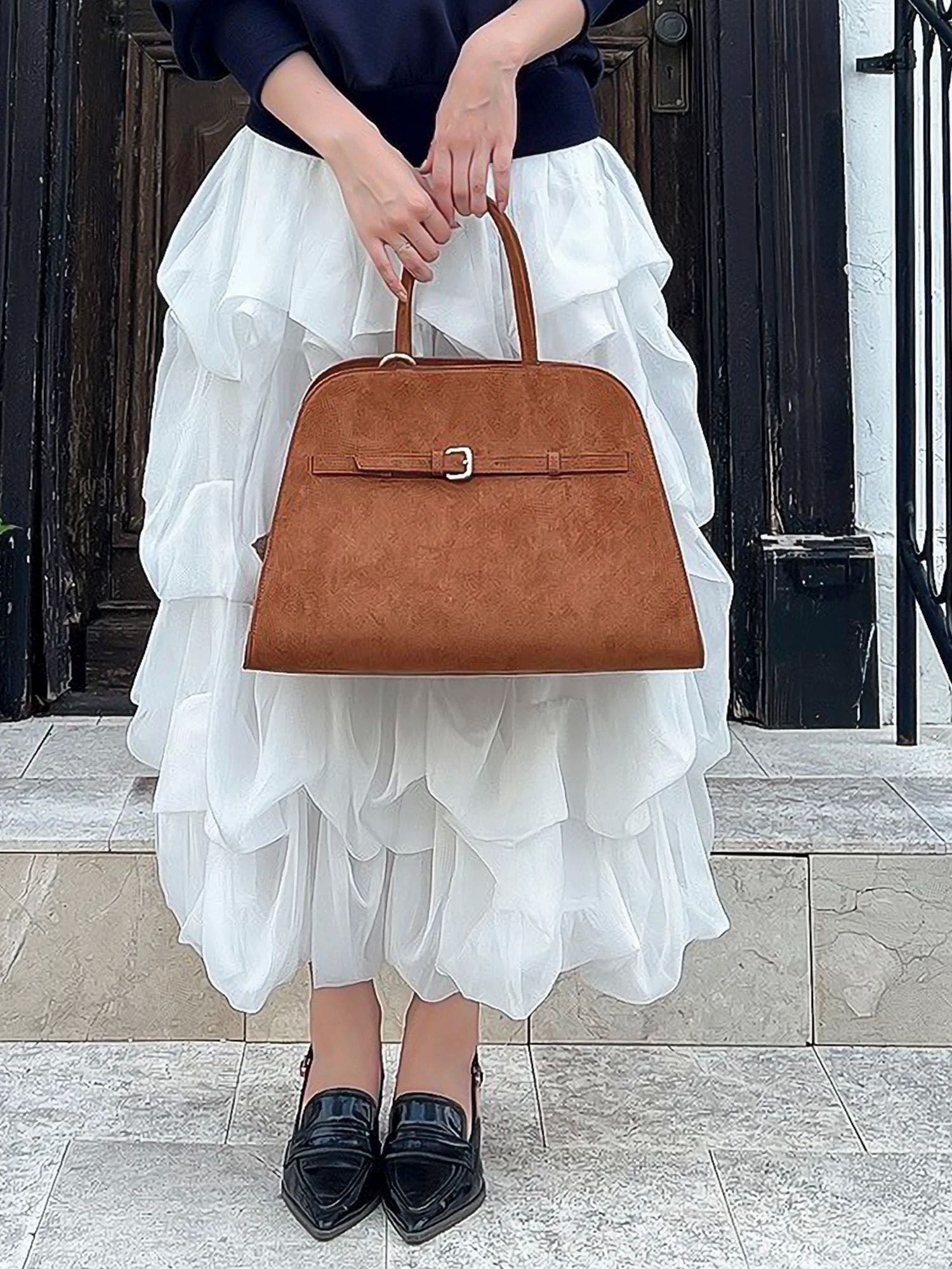 フェイクスエードビッグバッグ[品番：MKSW0066174]｜dazzlin（ダズリン