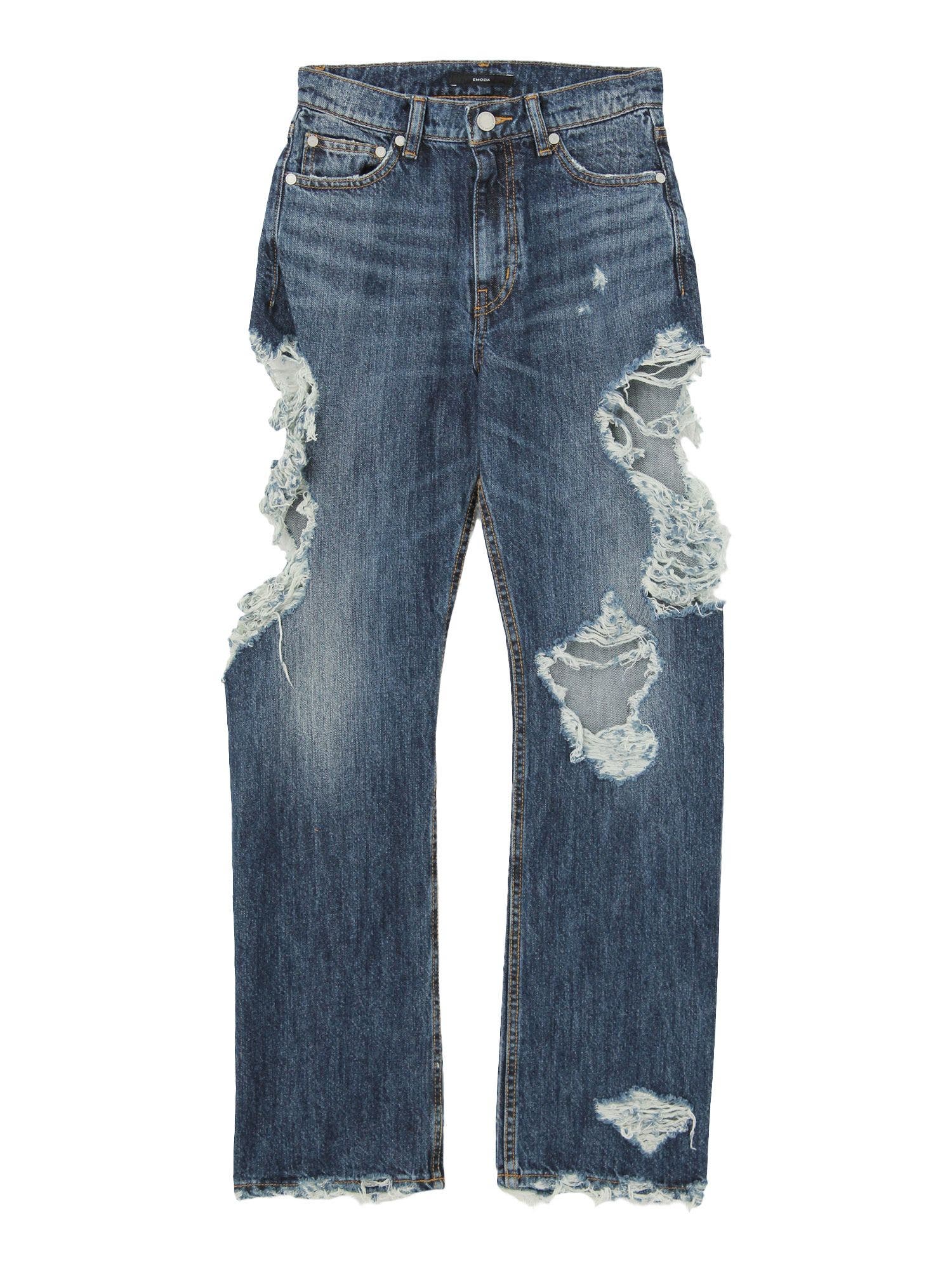 サイドオーバークラッシュデニム[品番：MKSW0002115]｜EMODA（エモダ