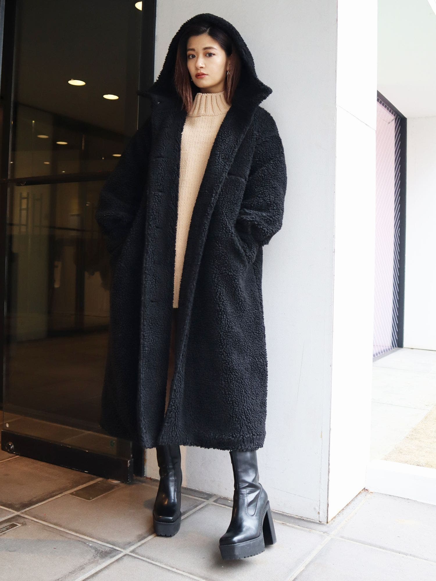 EMODA ツートンボアコート ラップロングボアコート[品番：MKSW0035216]｜EMODA（エモダ）の