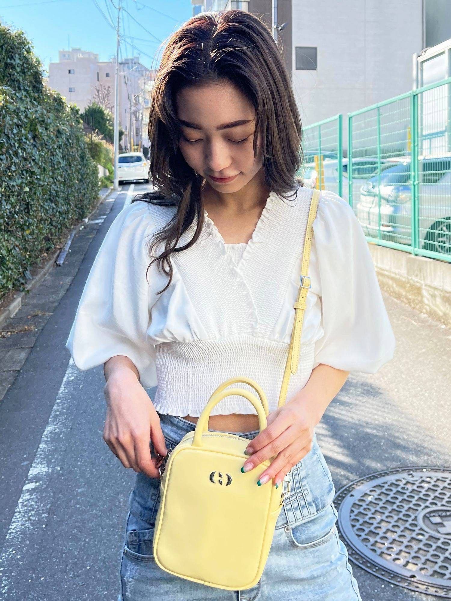 EMODA エモダ シャーリングミニトップ エモダ EMODA シャーリングミニトップ （ホワイト