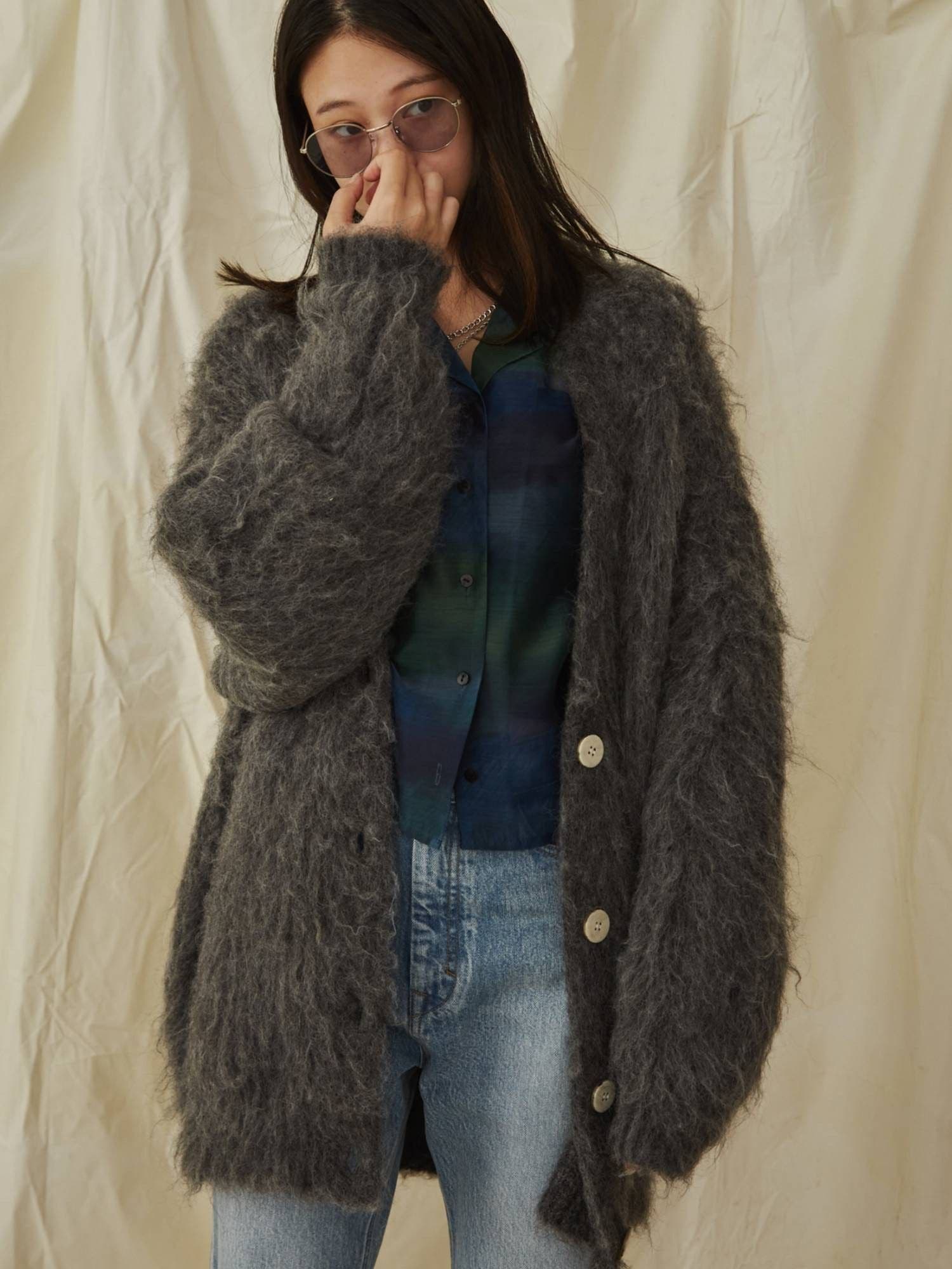 ネットオフ 送料得店  VEQUM】FLUFFY MIX KNIT CARDIGAN[品番：MKSW0048034]｜EMODA カーディガン