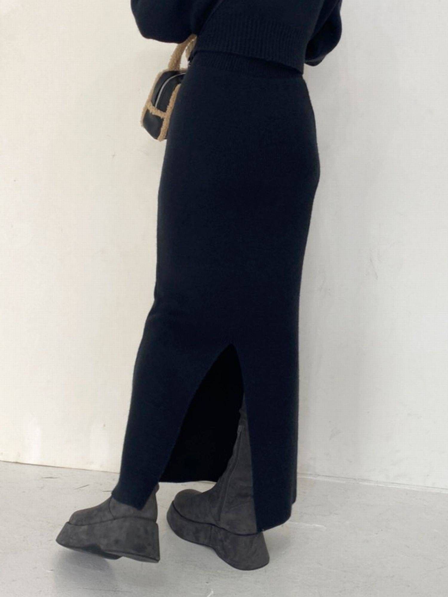 ERiKOKATORiキッドモヘア ニットスカート ERiKOKATORi「kid mohair knit skirt」 | gouter le