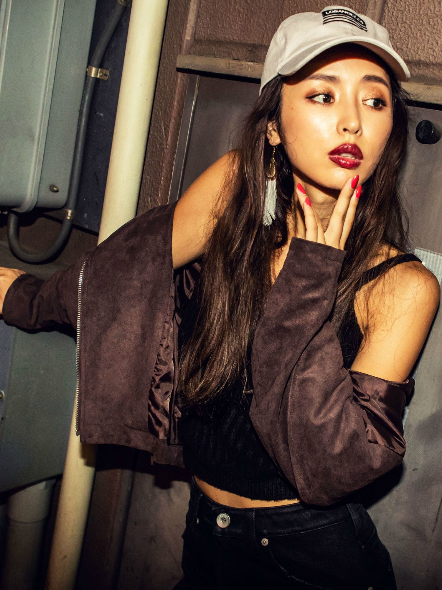 フェイクスウェードライダースジャケット[品番：MKSW0005230