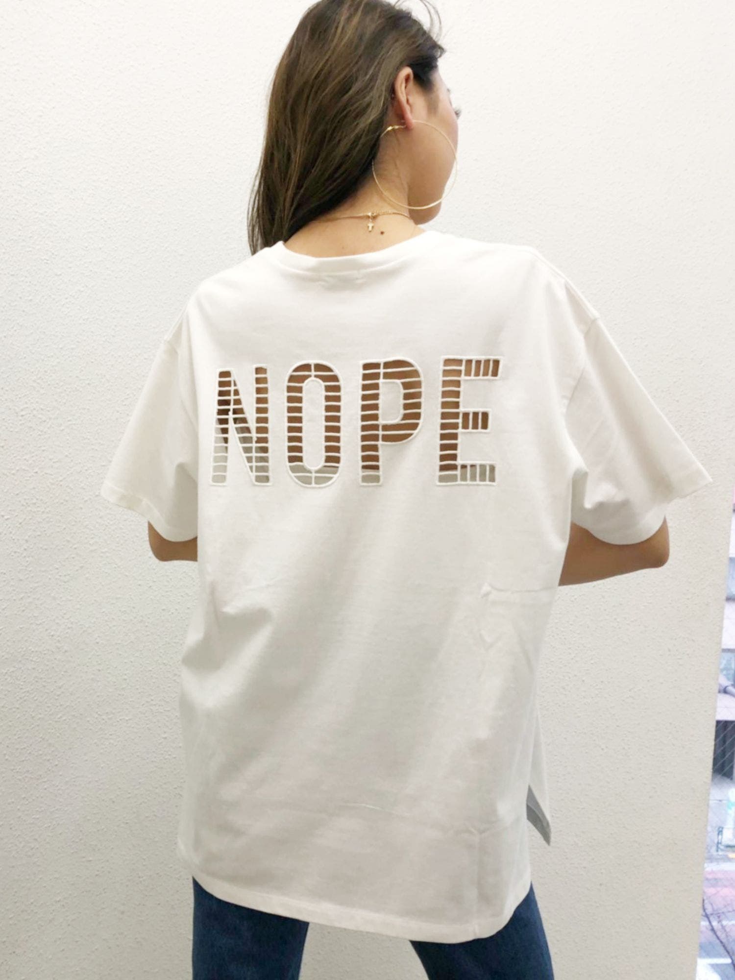 GYDA - GYDA NOPE Vネック Tシャツ size F D11 GYDA - GYDA NOPE Vネック Tシャツ size F D11の通販 by つらら