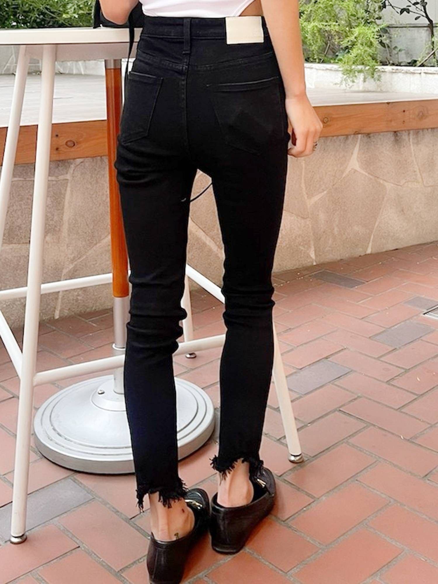 GYDA 【TINY】H/Wラギットエッジスキニーデニムパンツ WEB限定】【TINY】H/Wラギッドエッジスキニーデニムパンツ[品番