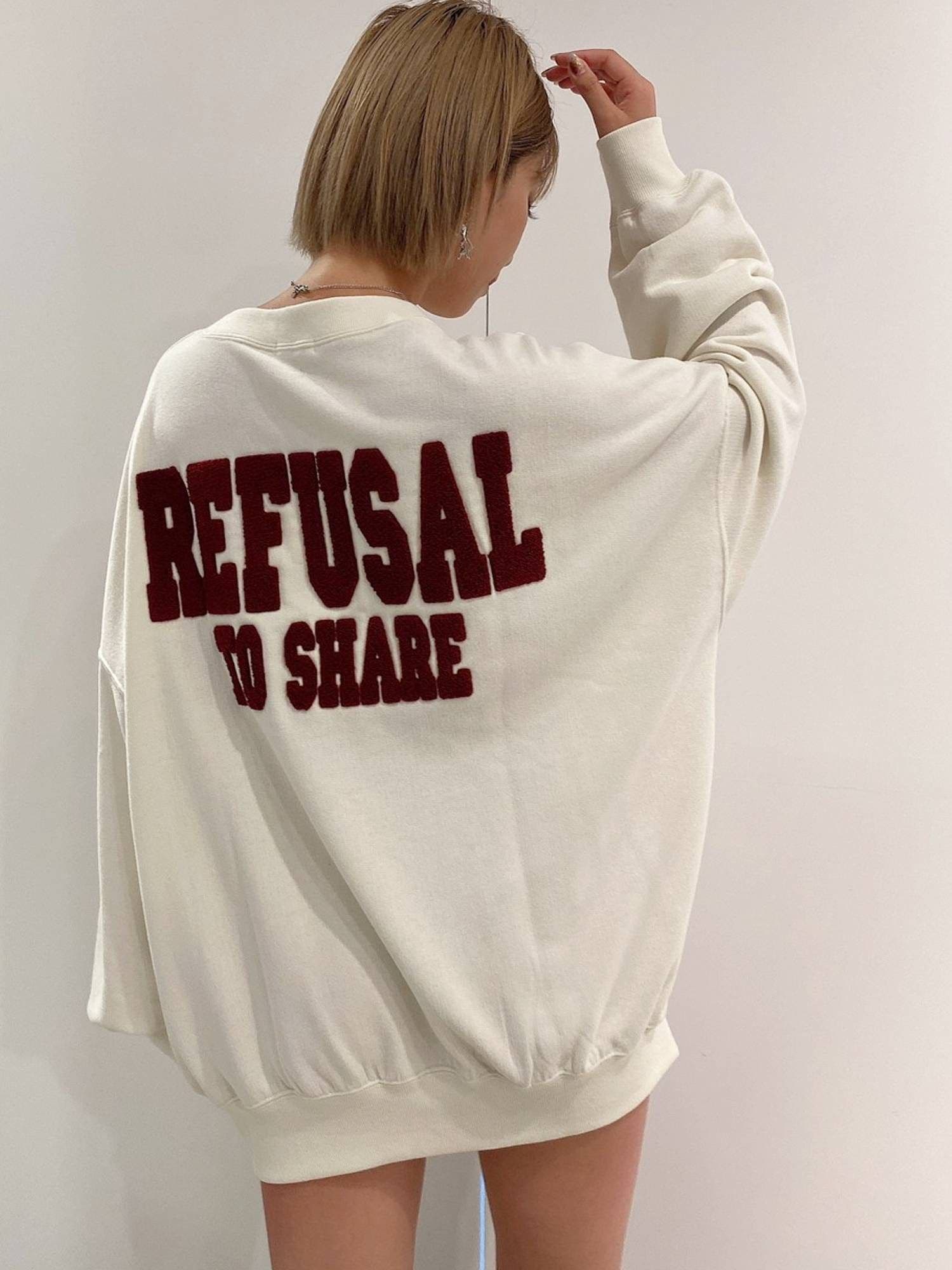 REFUSAL TO SHAREサガラスウェットトップス[品番：MKSW0047767