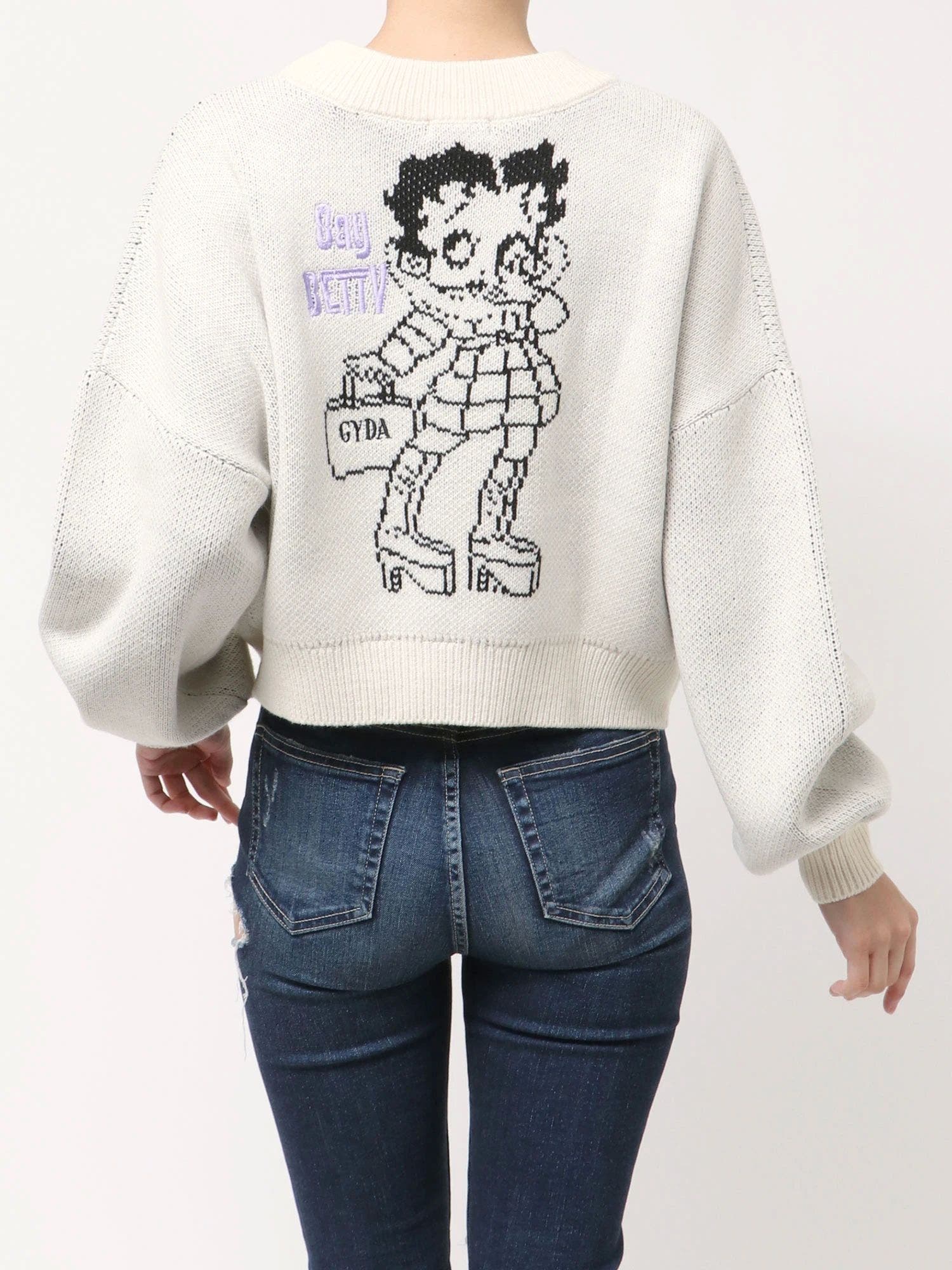 BETTY×GYDA short ニットトップス[品番：MKSW0066128]｜GYDA（ジェイダ