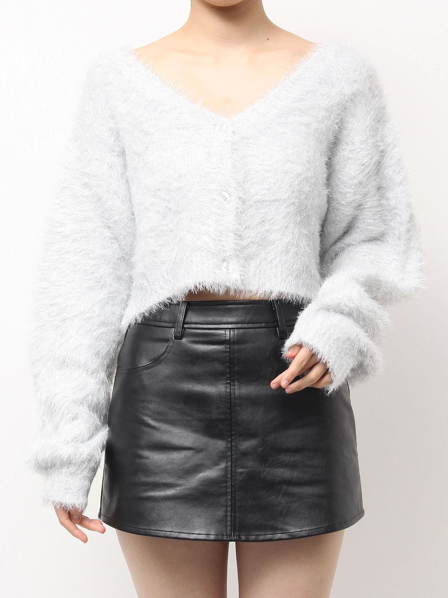 ラメシャギーニットカーディガン[品番：MKSW0066105]｜GYDA（ジェイダ