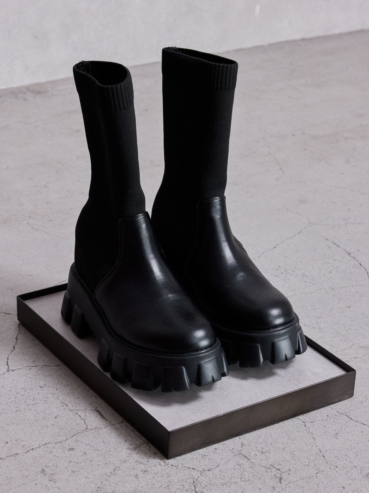 ニットドッキングショートブーツ[品番：MKSW0067203]｜GYDA（ジェイダ