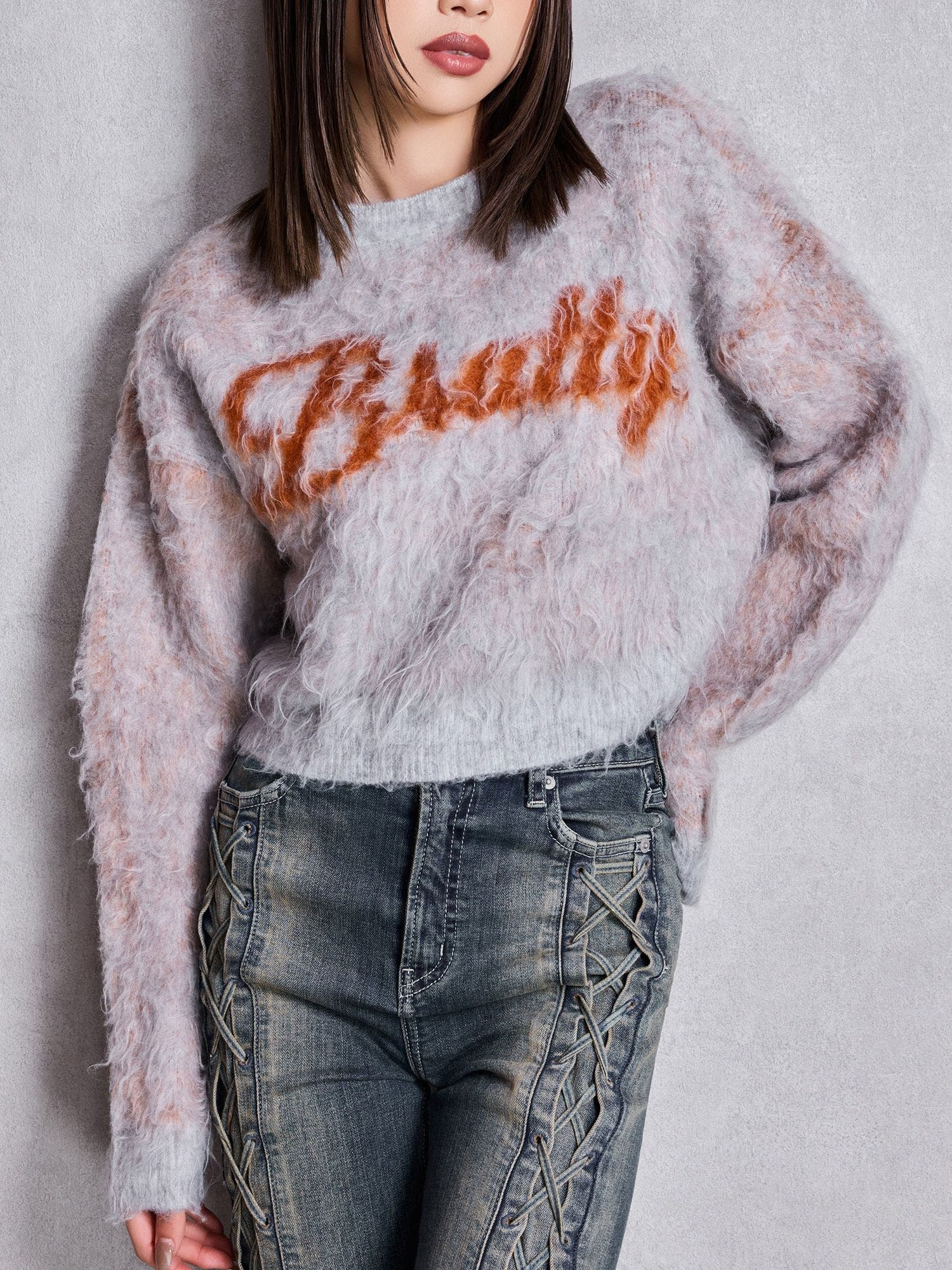 BRATTY MOHAIR LIKEショートニットトップス[品番：MKSW0067186]｜GYDA