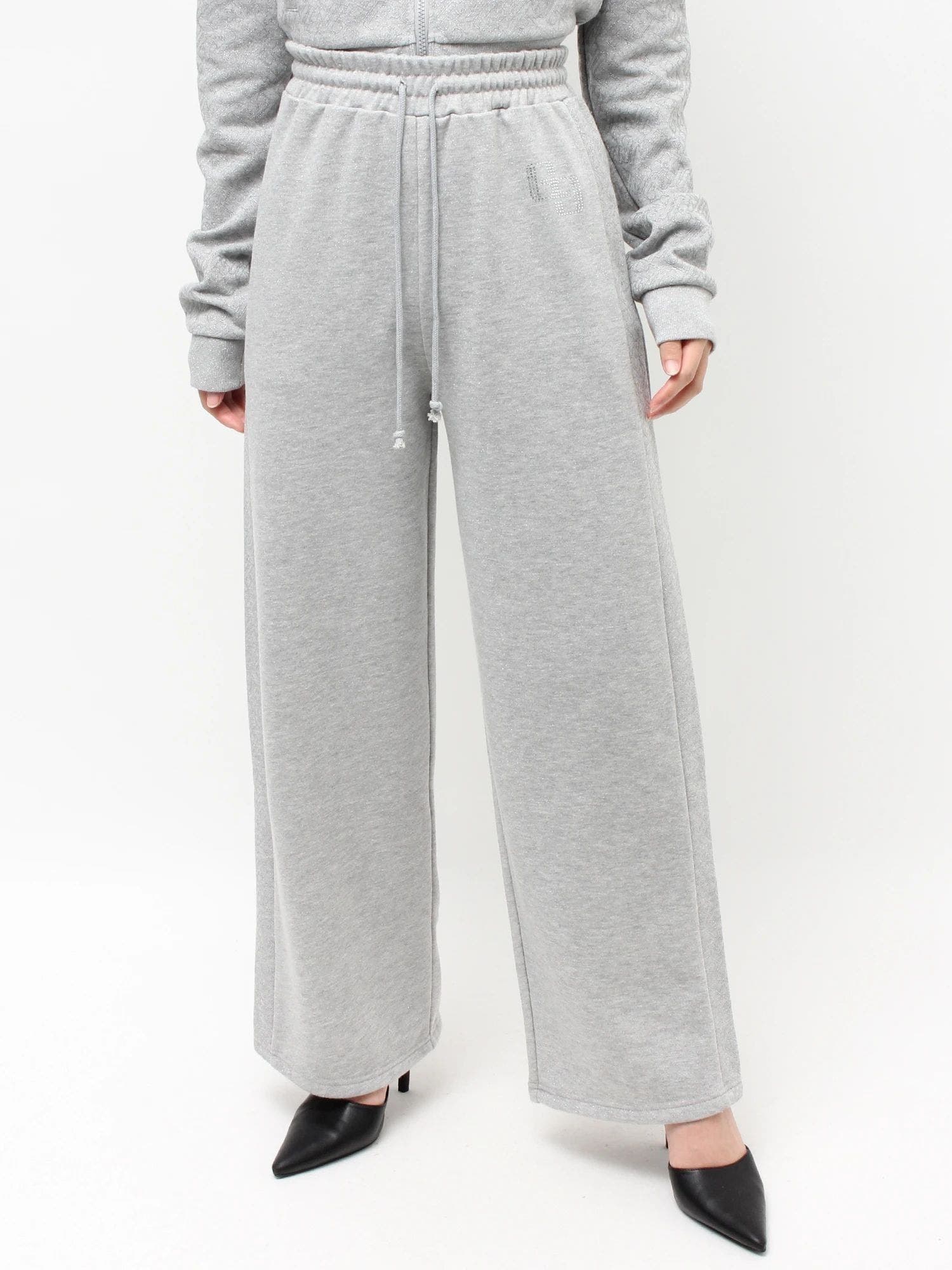 GG chain glitter print straightパンツ[品番：MKSW0068164]｜GYDA