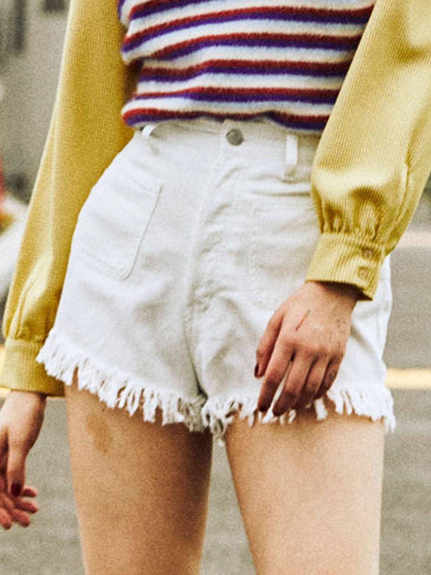 THE TOE オリンピアショートデニムパンツ Olympia Short Denim Pants – THE TOÉ