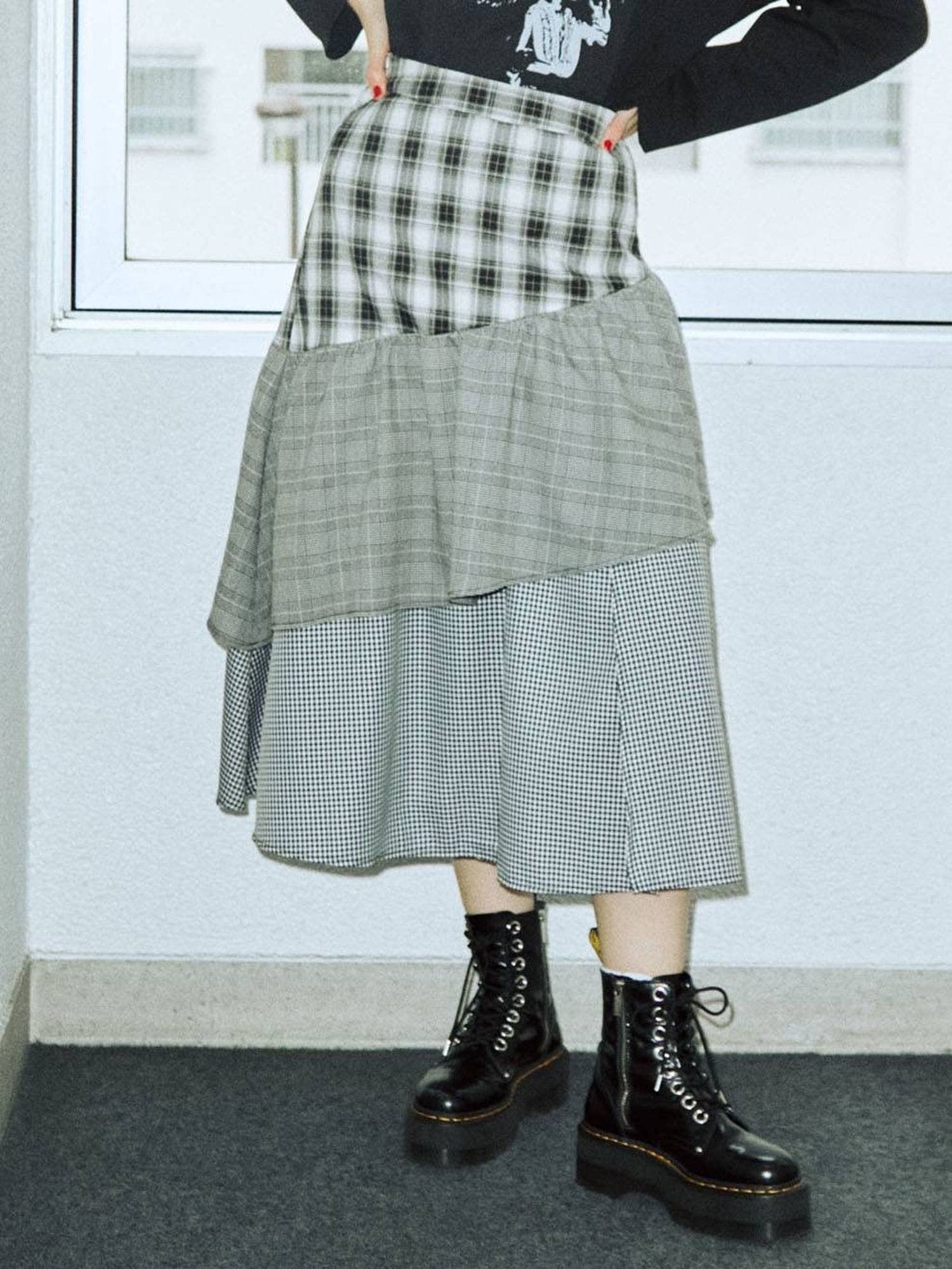 エムズグレイシー レディライクティアードスカート