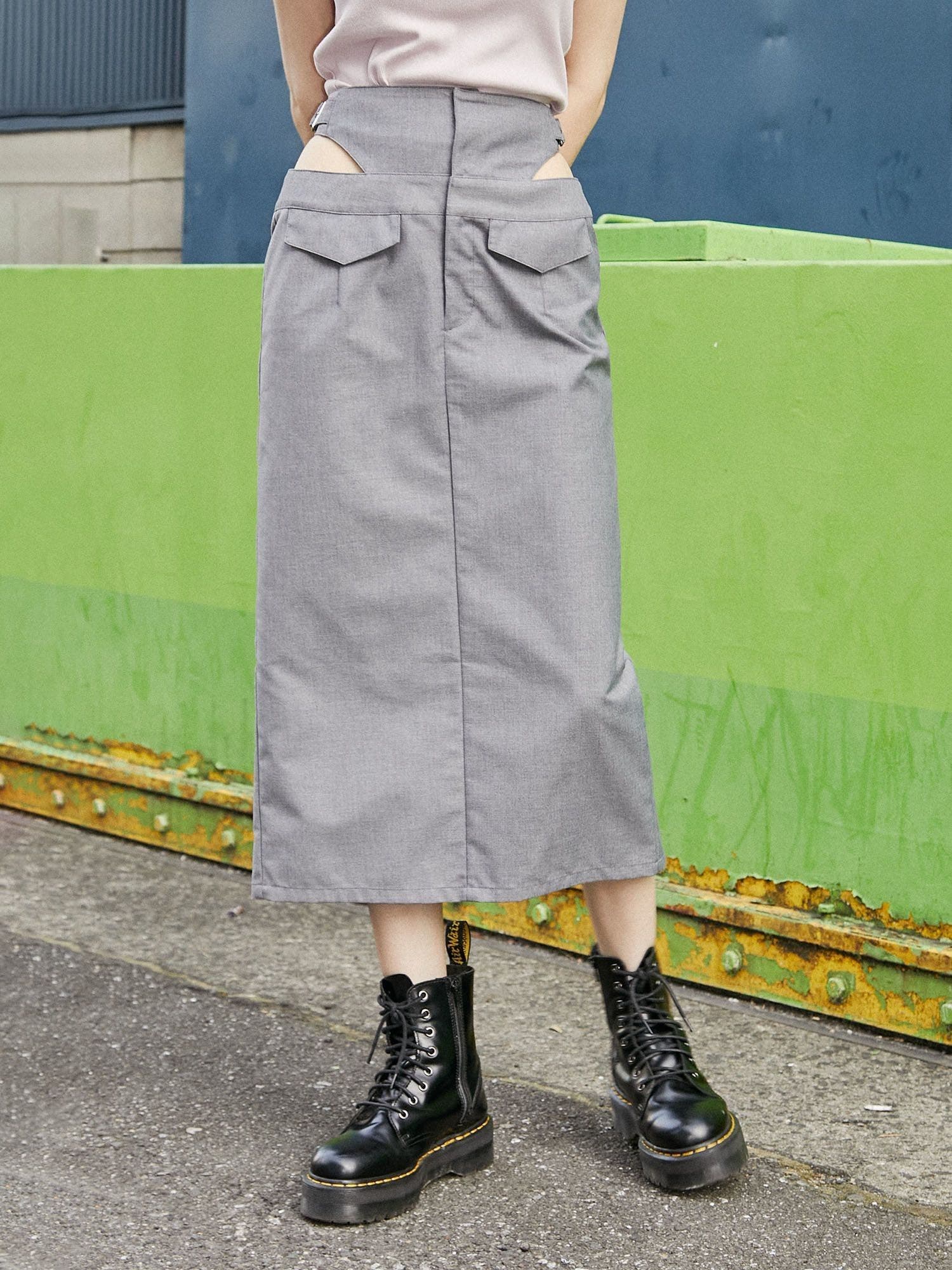 【24SS】JIL SANDER_woman / カットアウト スカート / Cream 24SS】JIL SANDER_woman / カットアウト スカート / Cream ボトムス