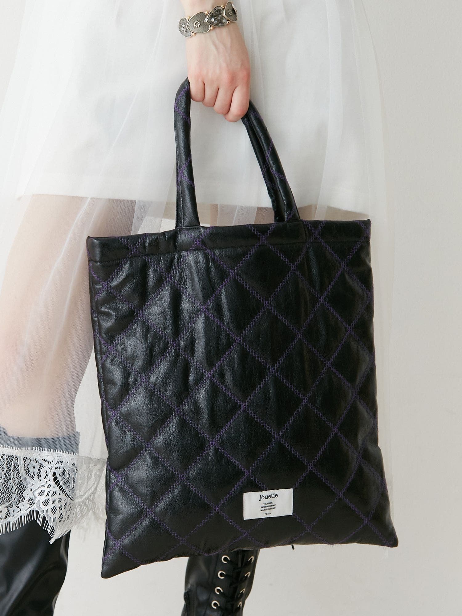 メタリックキルティングトートBAG[品番：MKSW0058320]｜jouetie