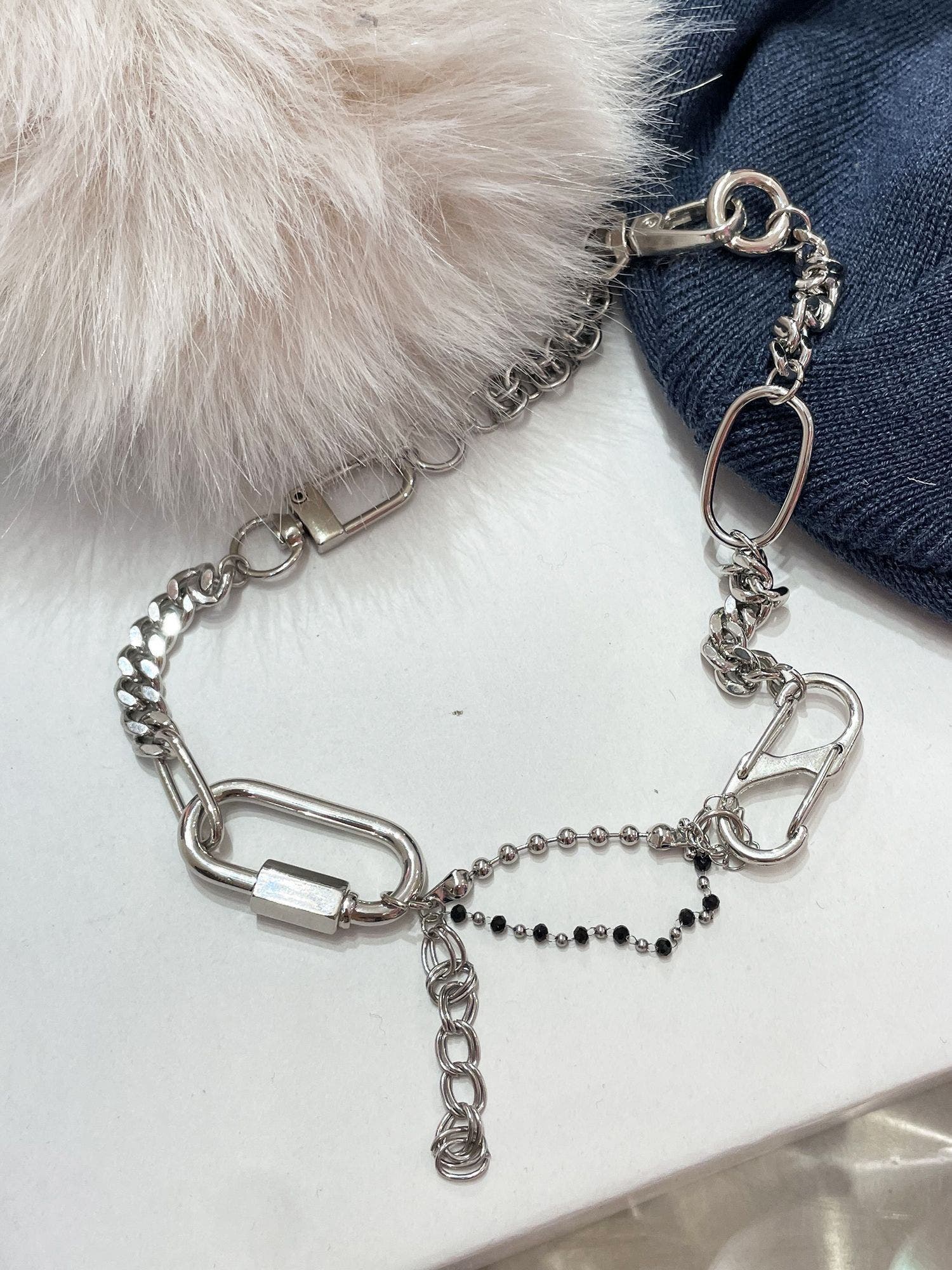 カラビナチェーンネックレス[品番：MKSW0066140]｜jouetie（ジュエティ