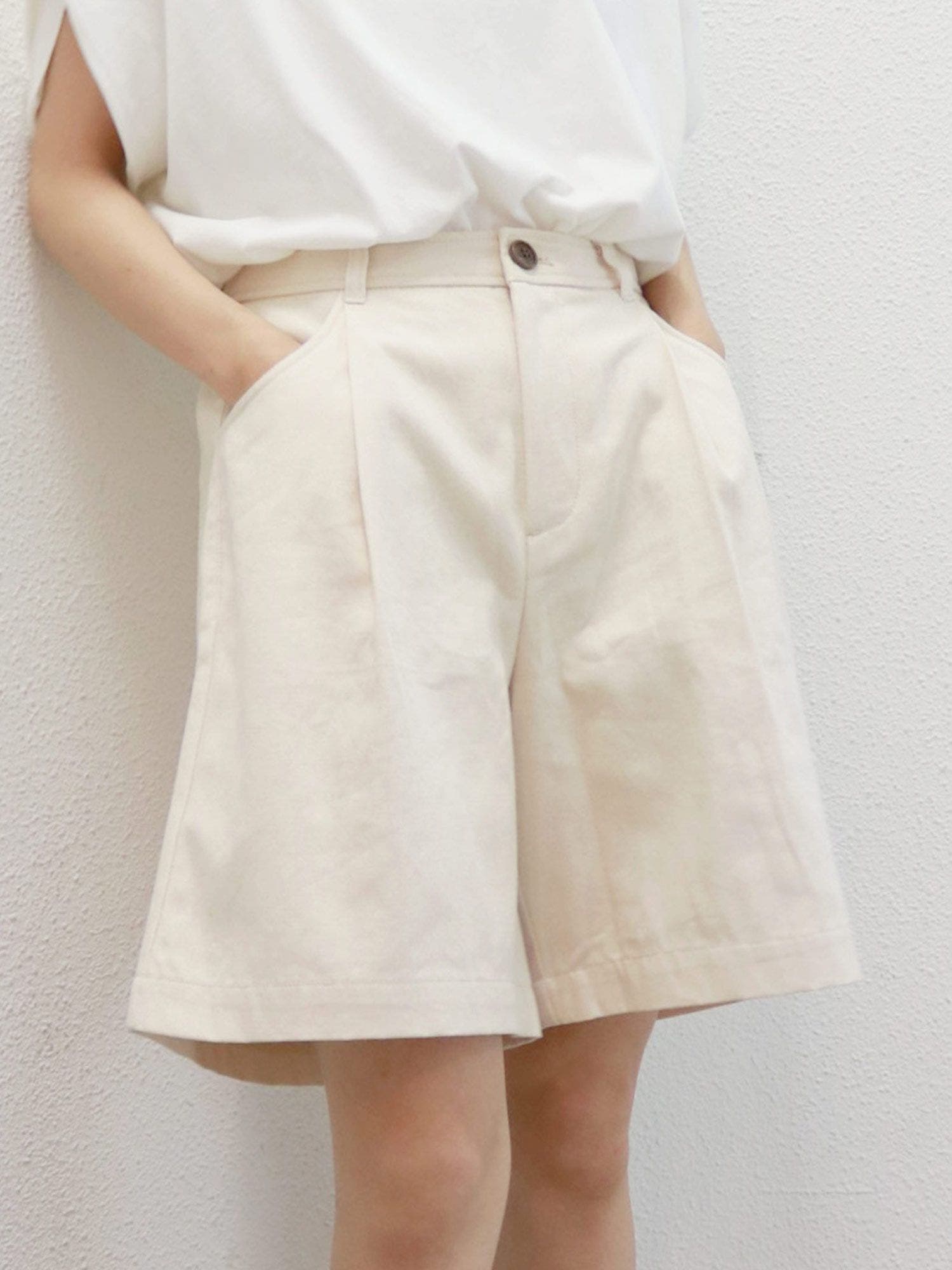 Ungrid ニットハーフパンツ モカ アングリッド Ungrid ニットハーフパンツ （モカ