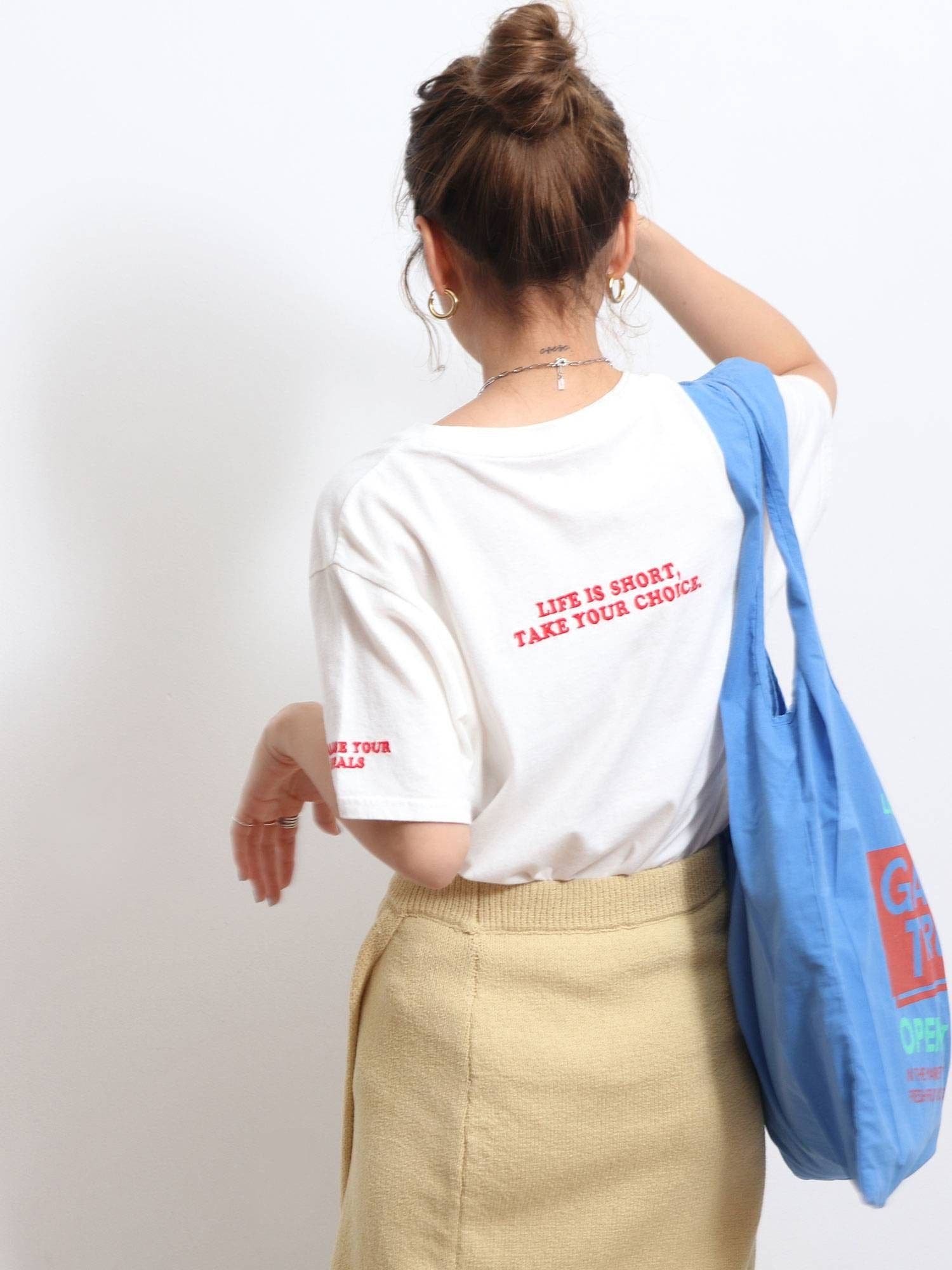 カラーエンブロイダリーTee[品番：MKSW0055597]｜Ungrid（アン