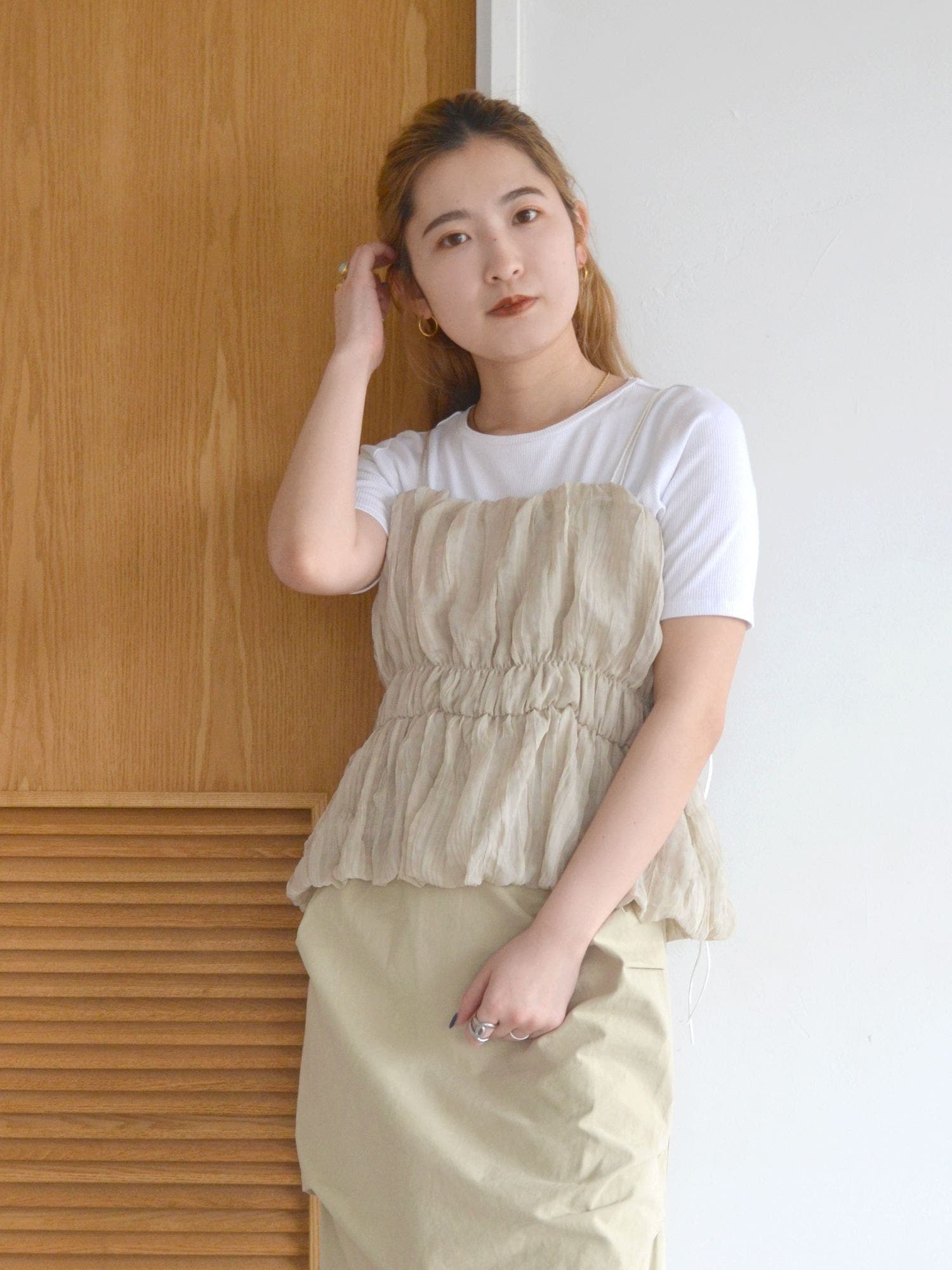 お歳暮 時期 ビスチェセットTee[品番：MKSW0058266]｜Ungrid（アングリット トップス