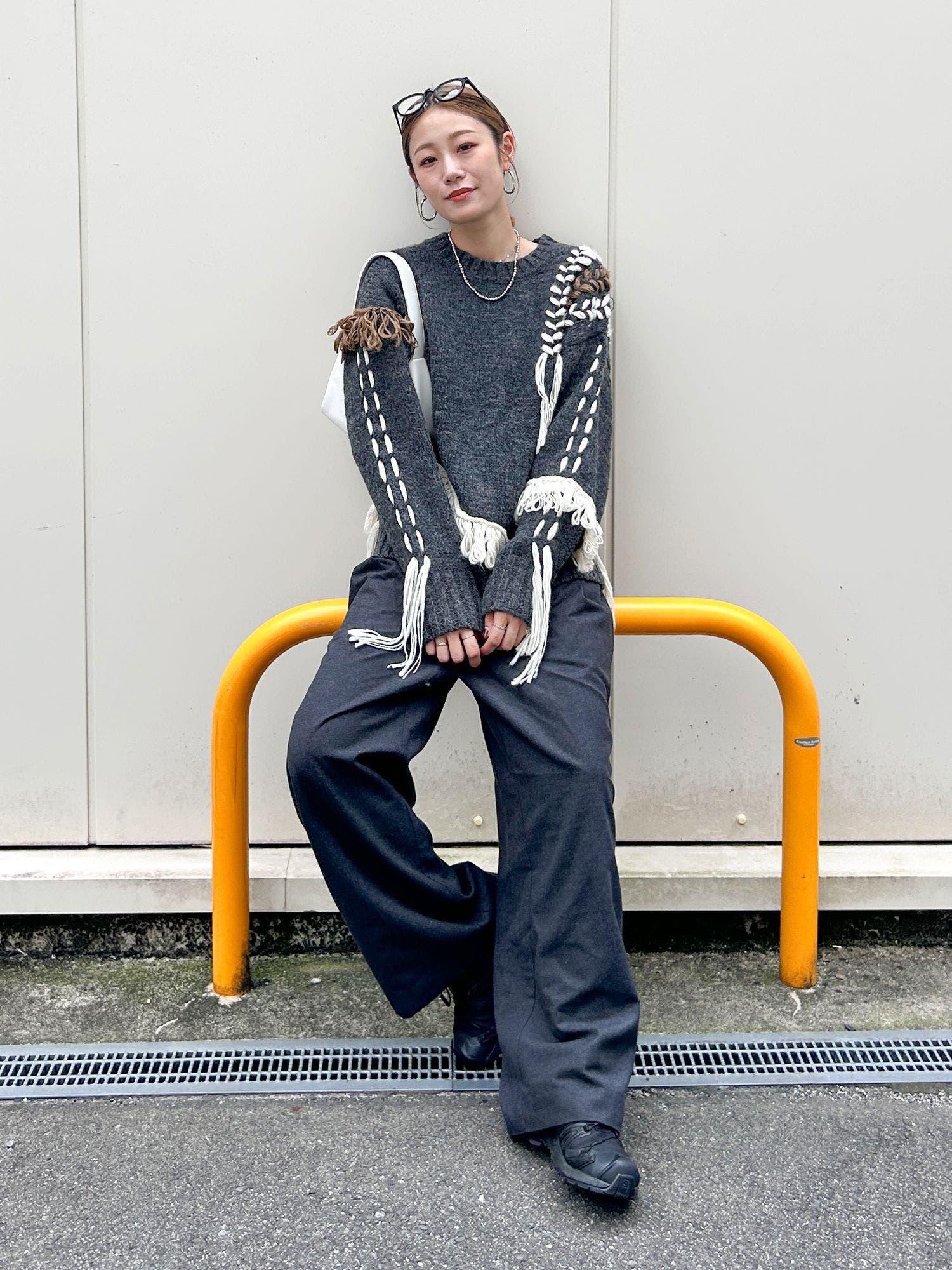 アングリッド Ungrid カットオフデザインラフタックパンツ
