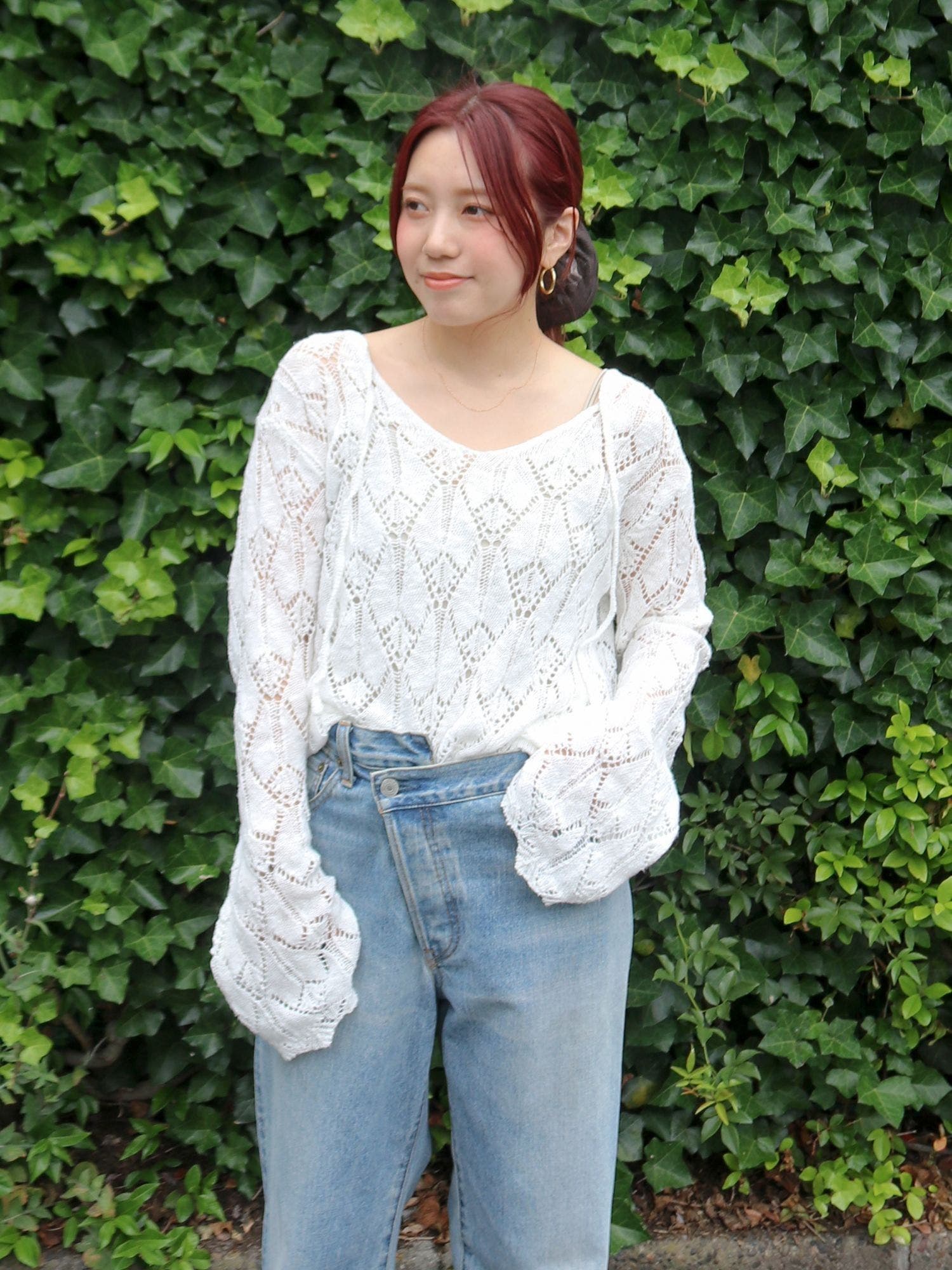 2Way透かし編みルーズニット[品番：MKSW0065368]｜Ungrid（アン